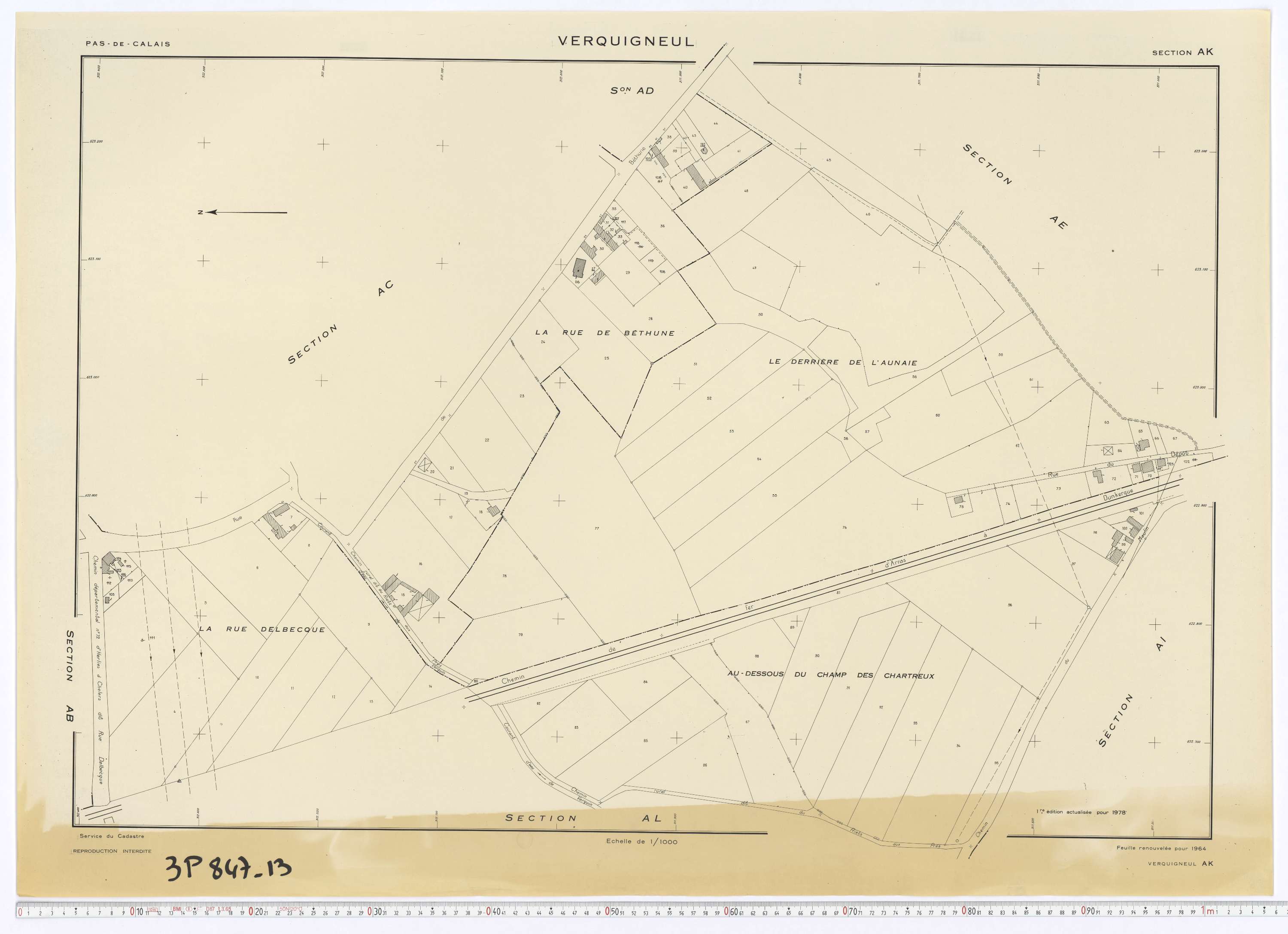 Verquigneul - Section AK.