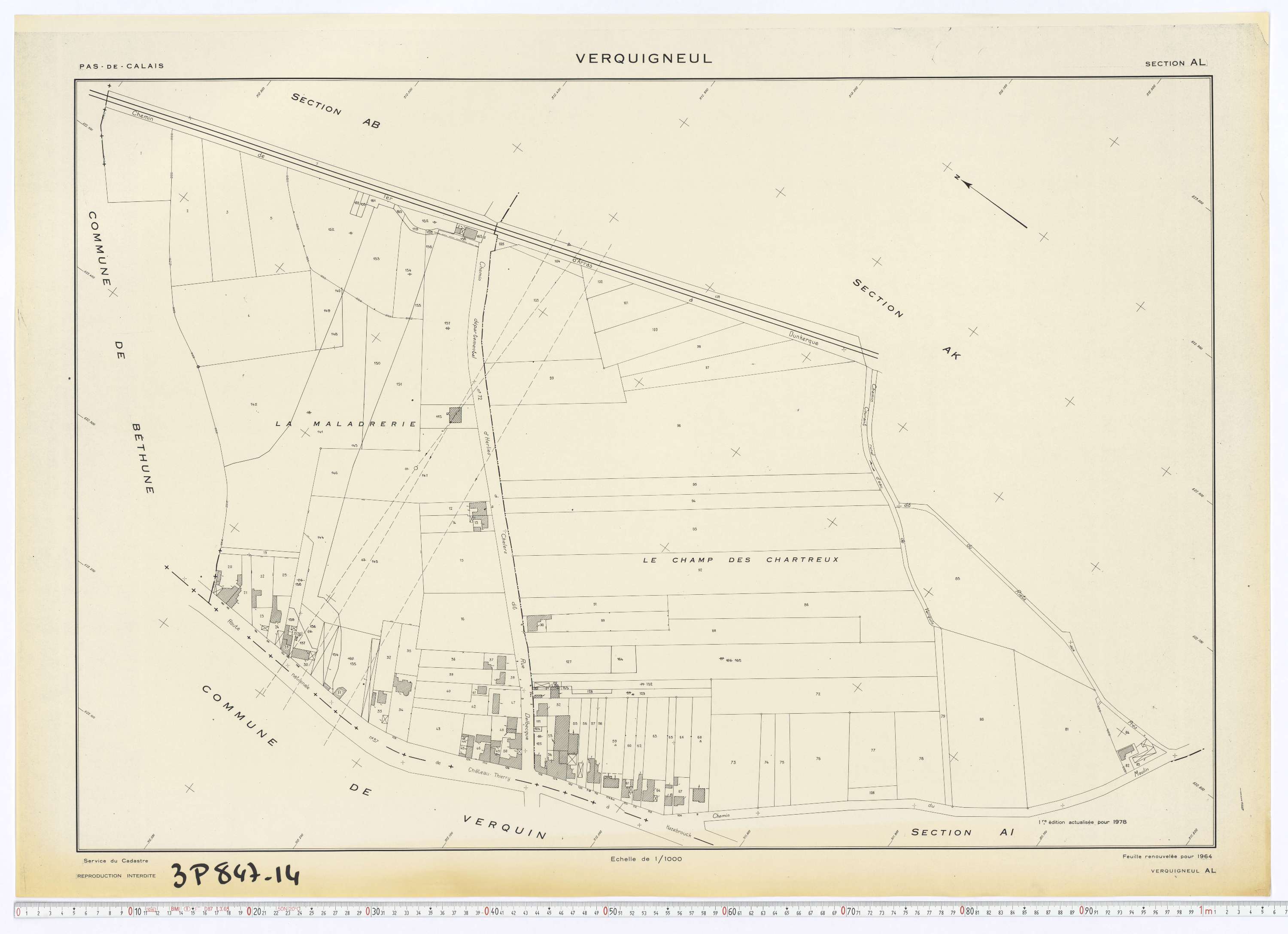 Verquigneul - Section AL.