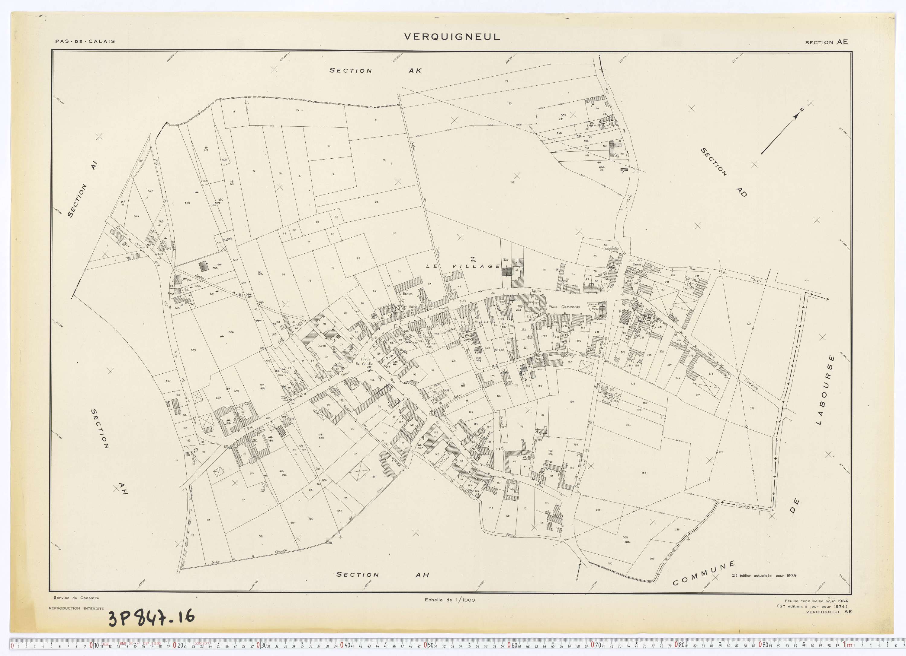 Verquigneul - Section AE.