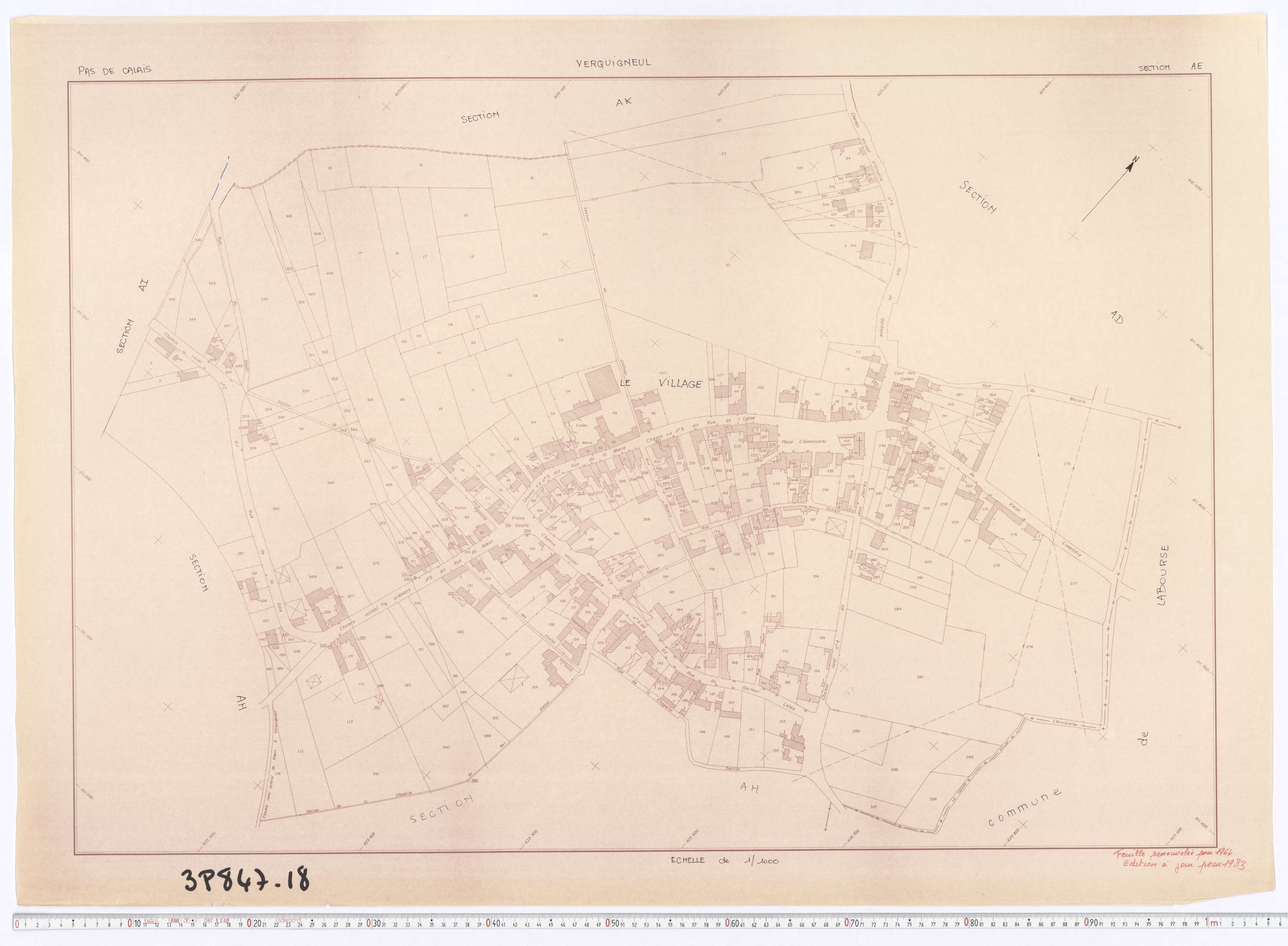 Verquigneul - Section AE.