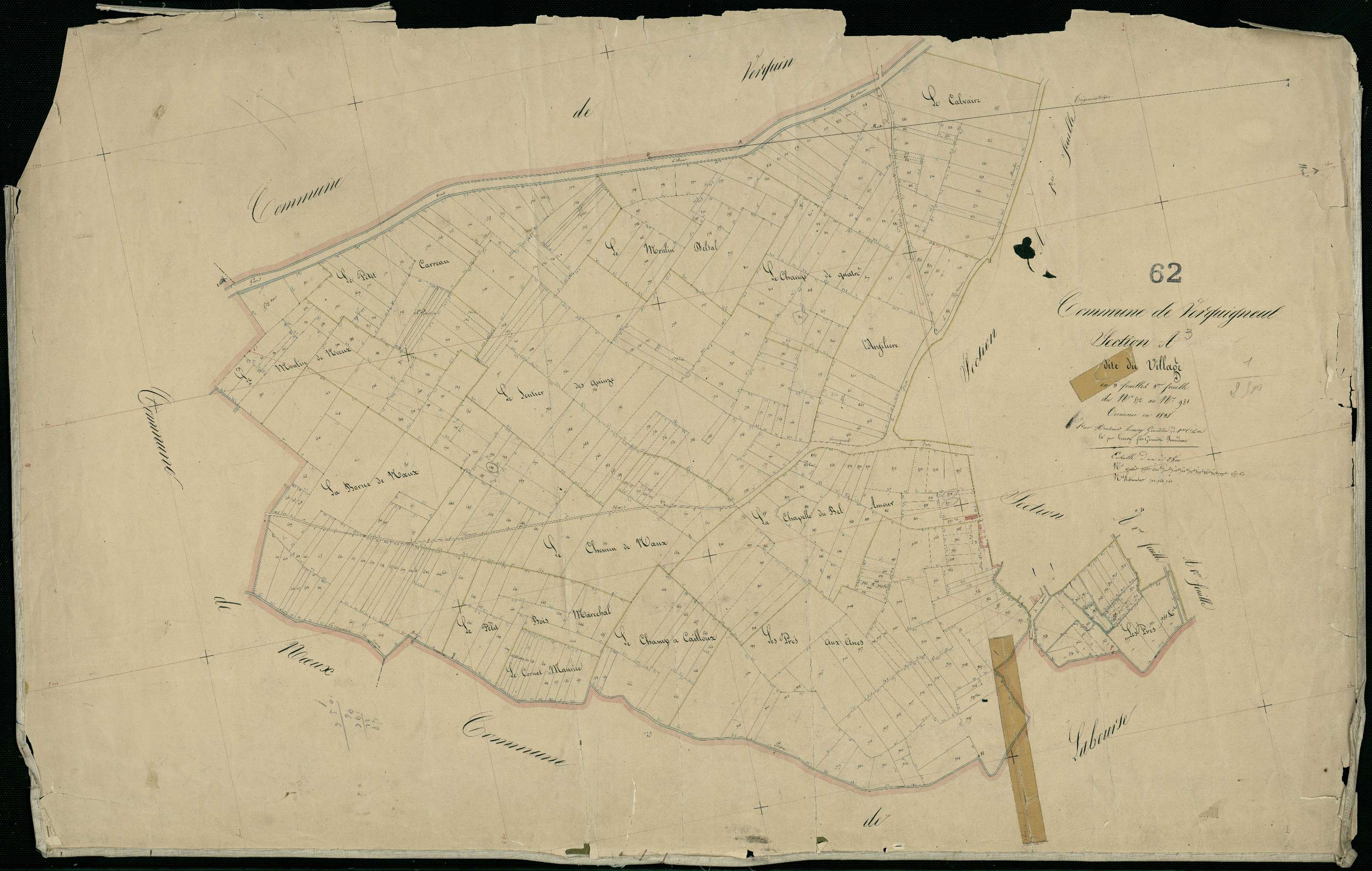 Verquigneul - Section A, 3e feuille