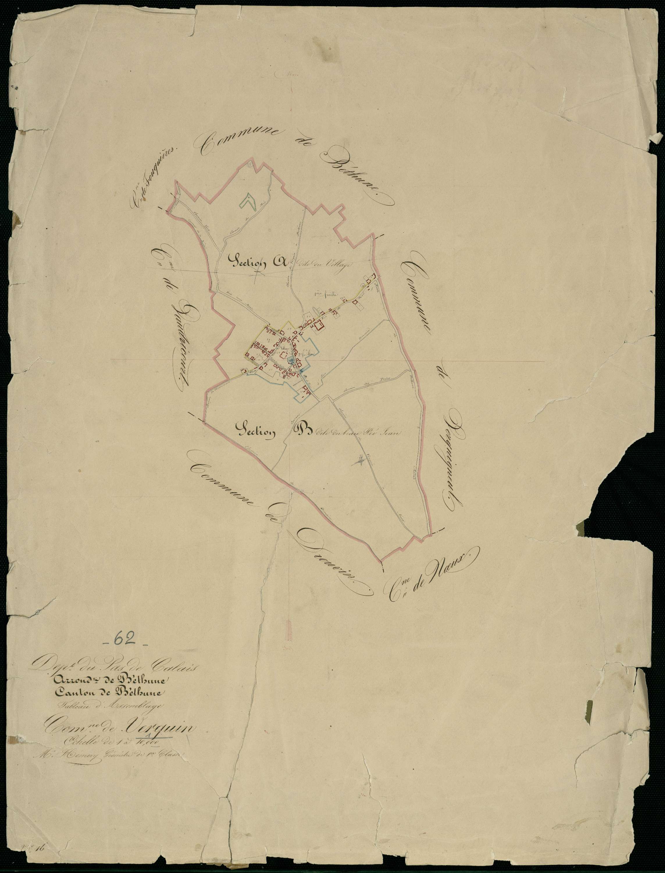 Verquin - Tableau d'assemblage