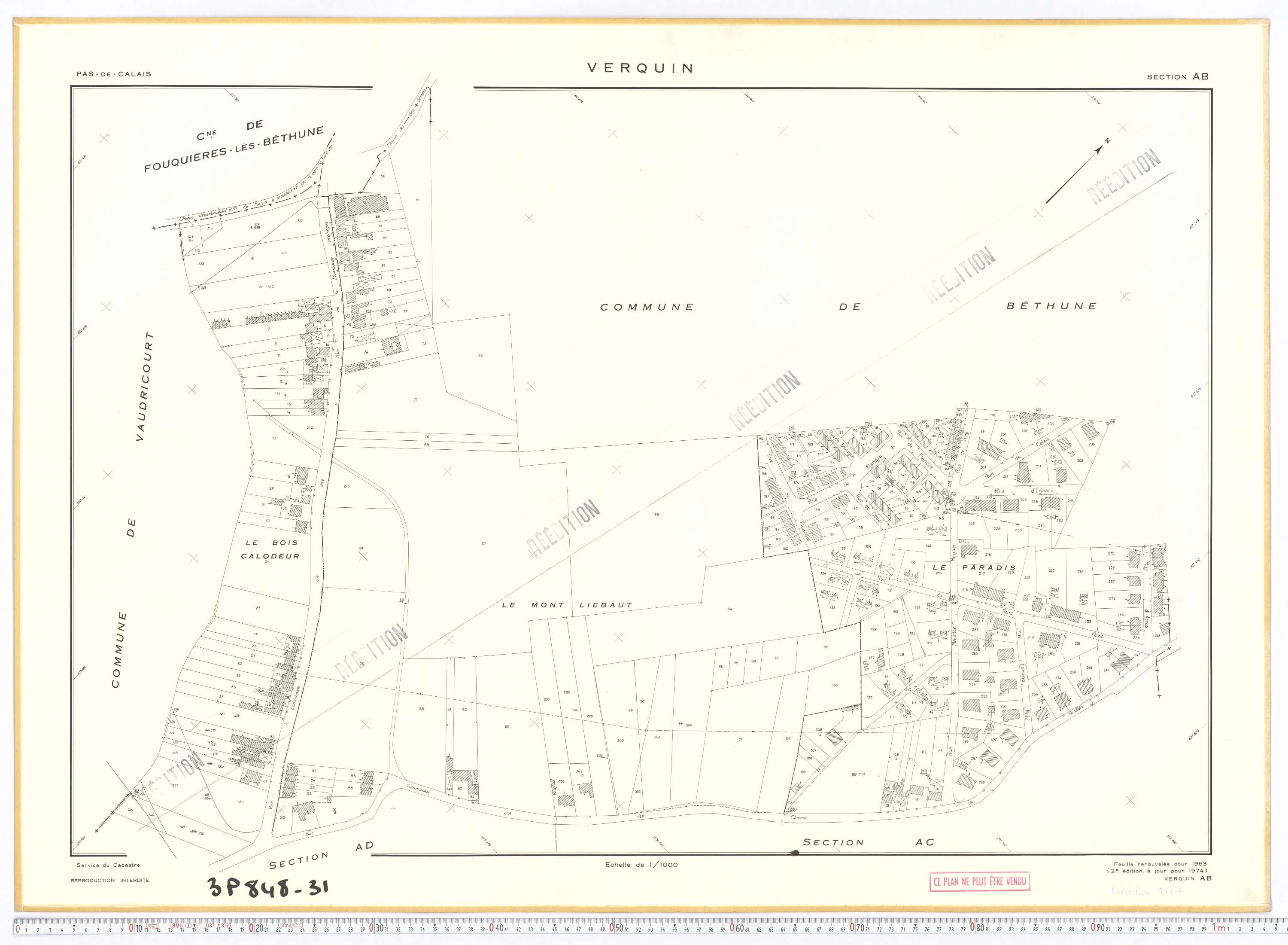Verquin - Section AB.