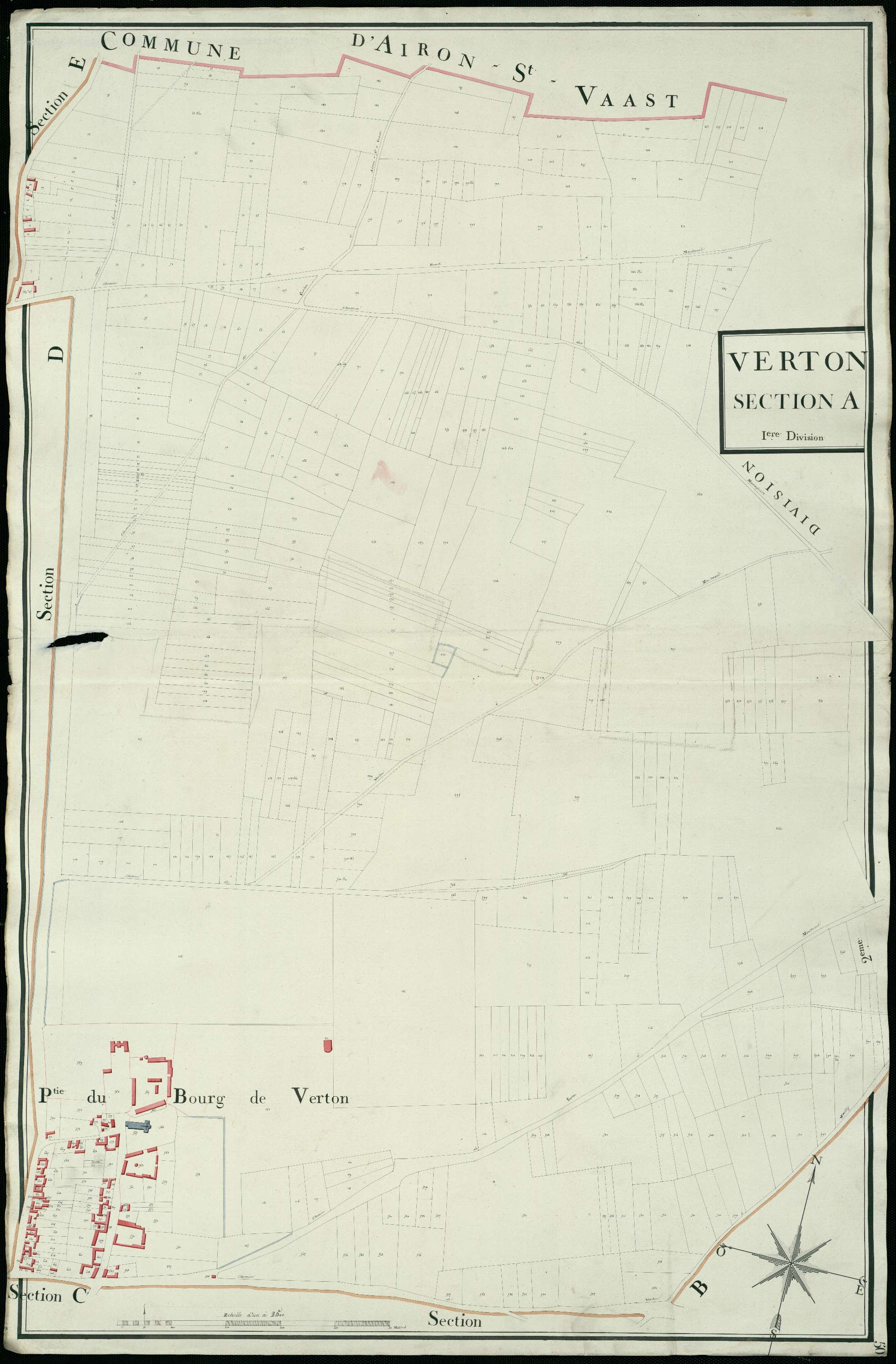 Verton - Section A, 1re feuille