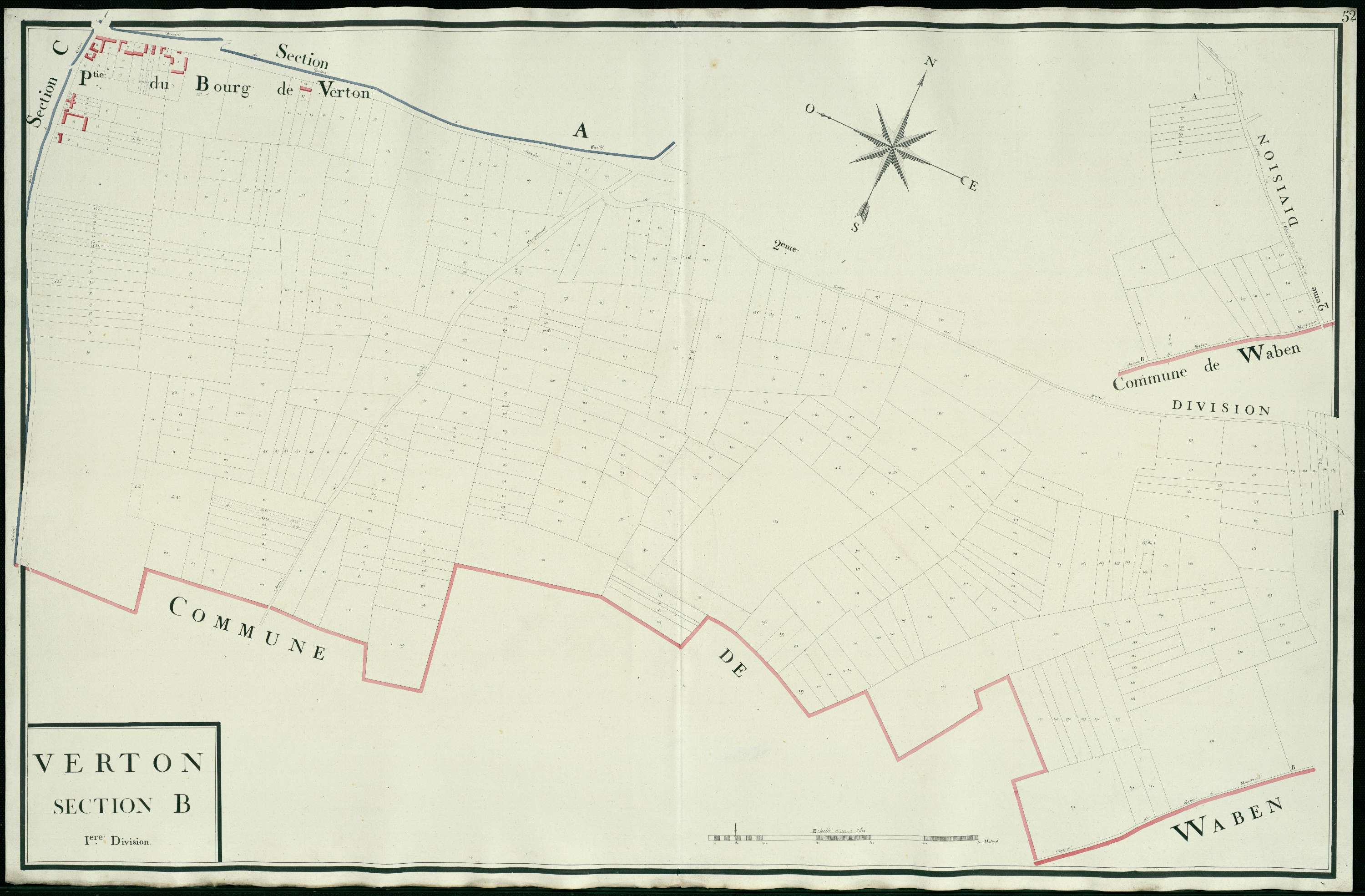 Verton - Section B, 1re feuille