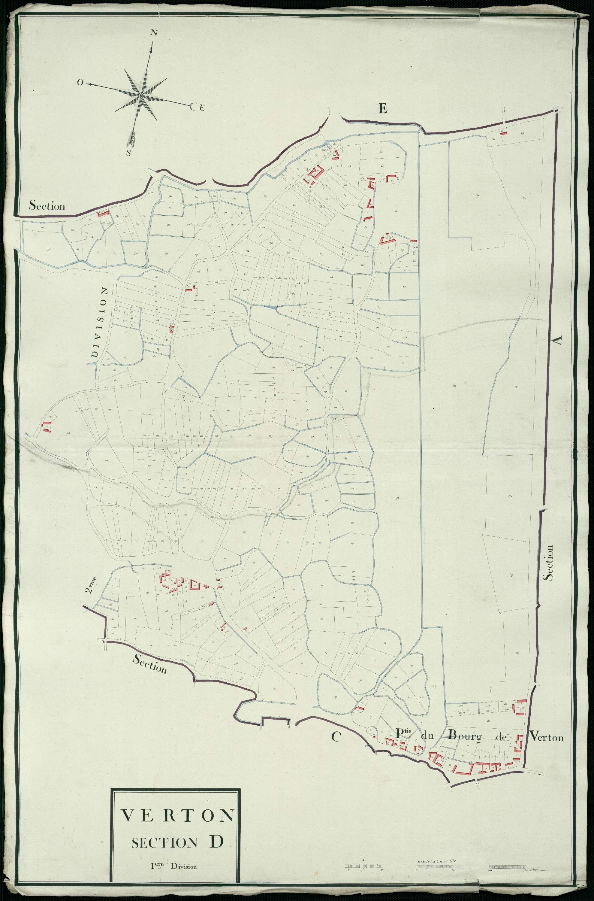 Verton - Section D, 1re feuille