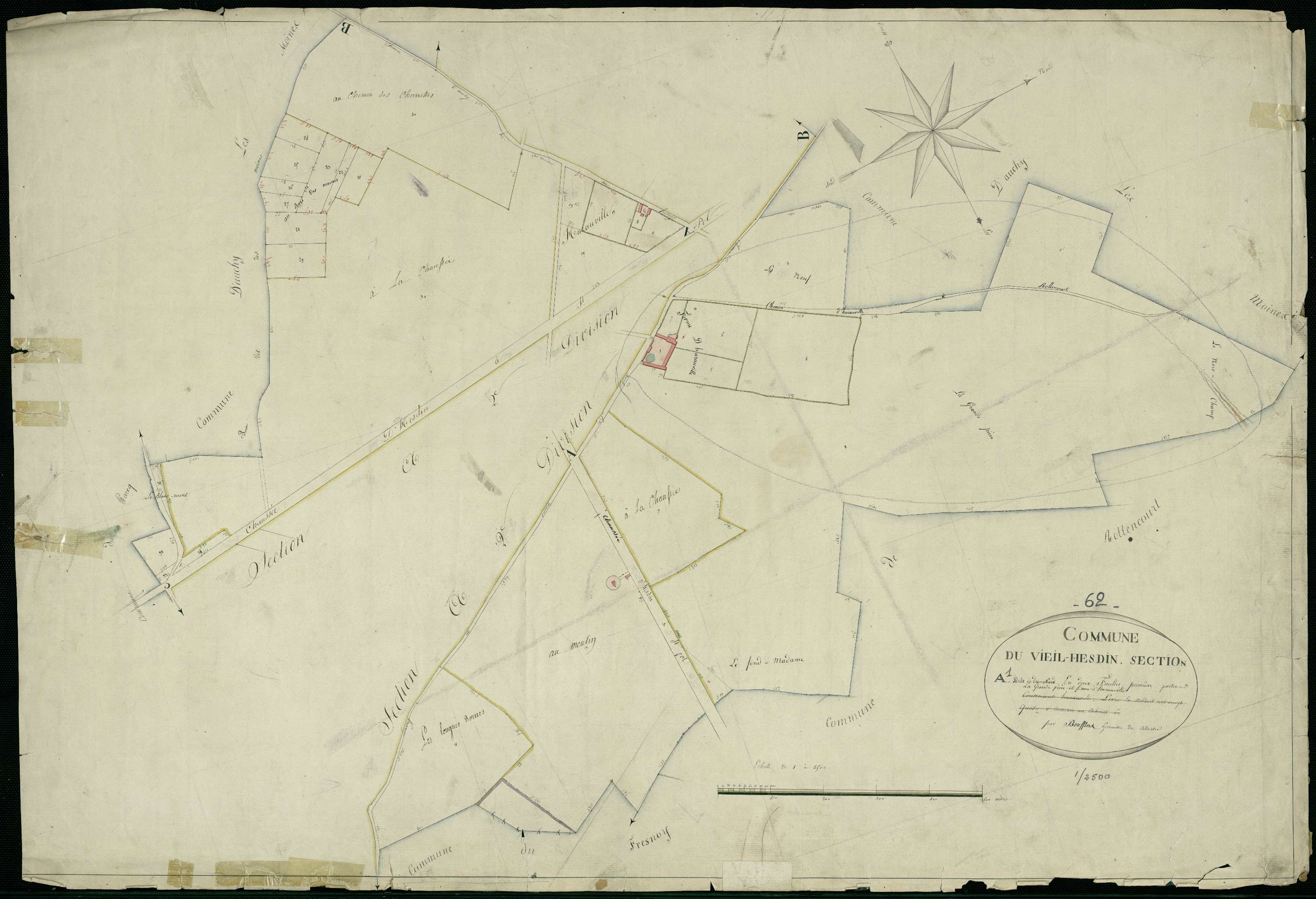 Vieil-Hesdin - Section A, 1re feuille