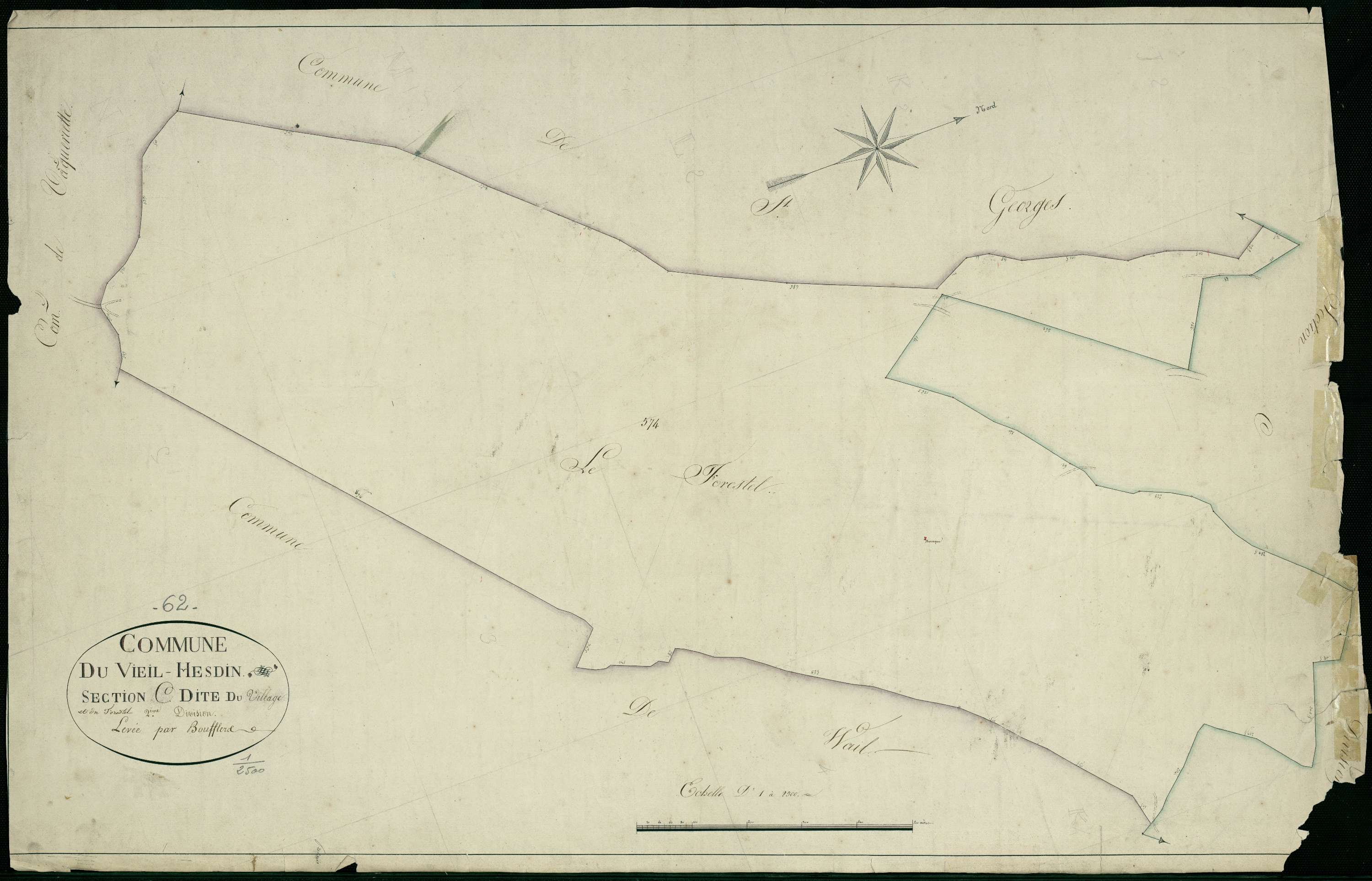 Vieil-Hesdin - Section C, 2e feuille