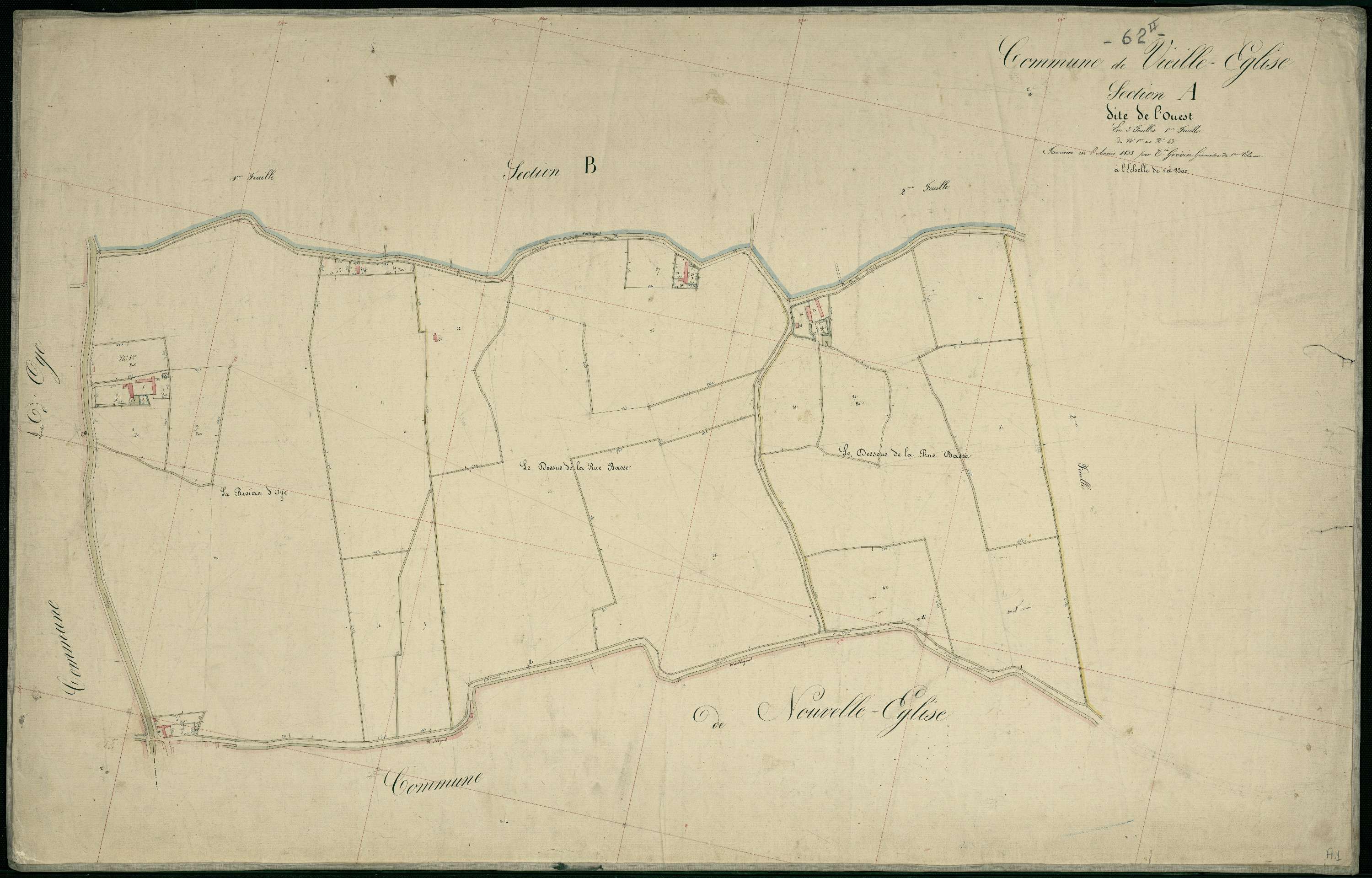 Vieille-Église - Section A, 1re feuille