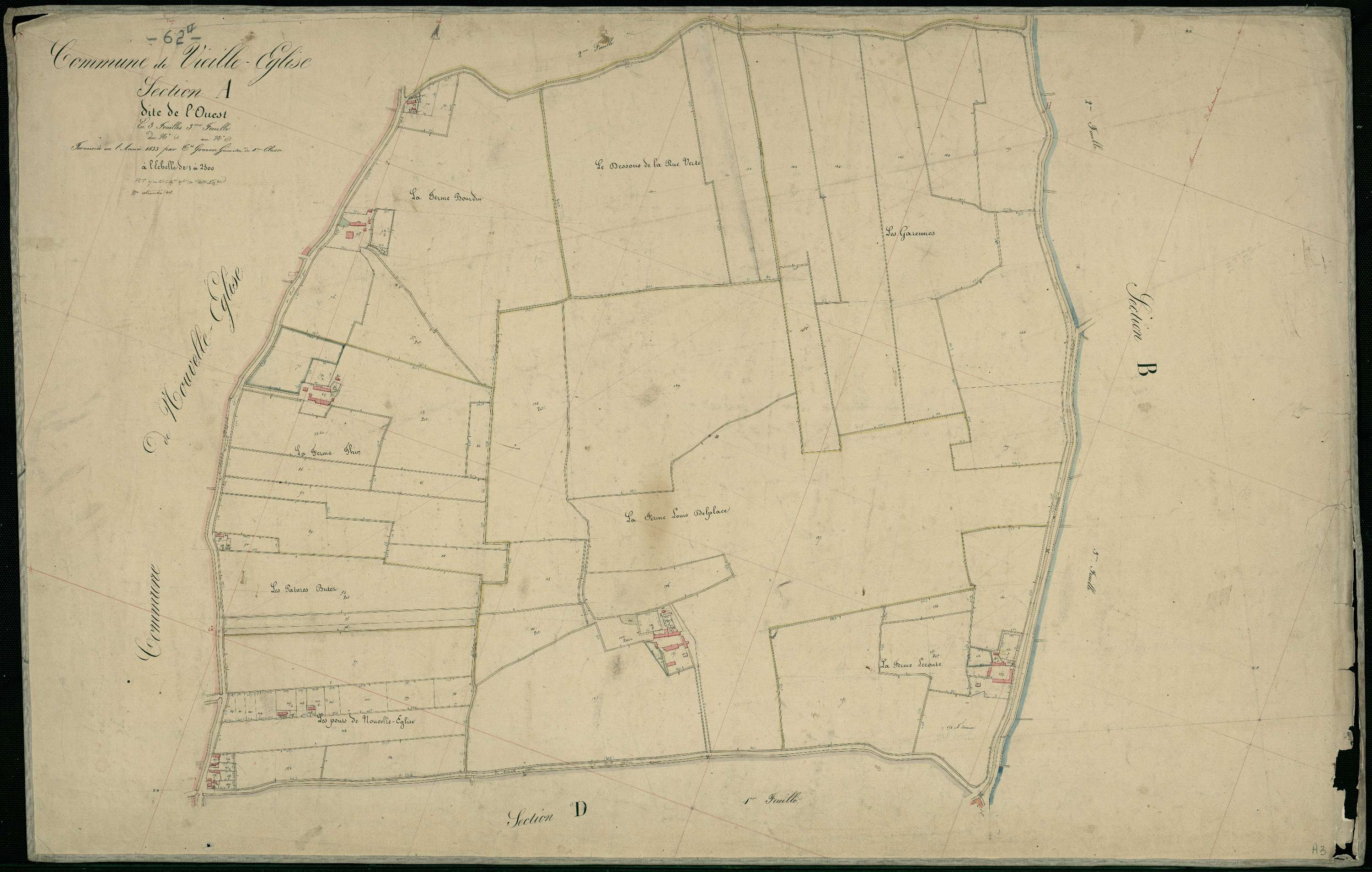 Vieille-Église - Section A, 3e feuille