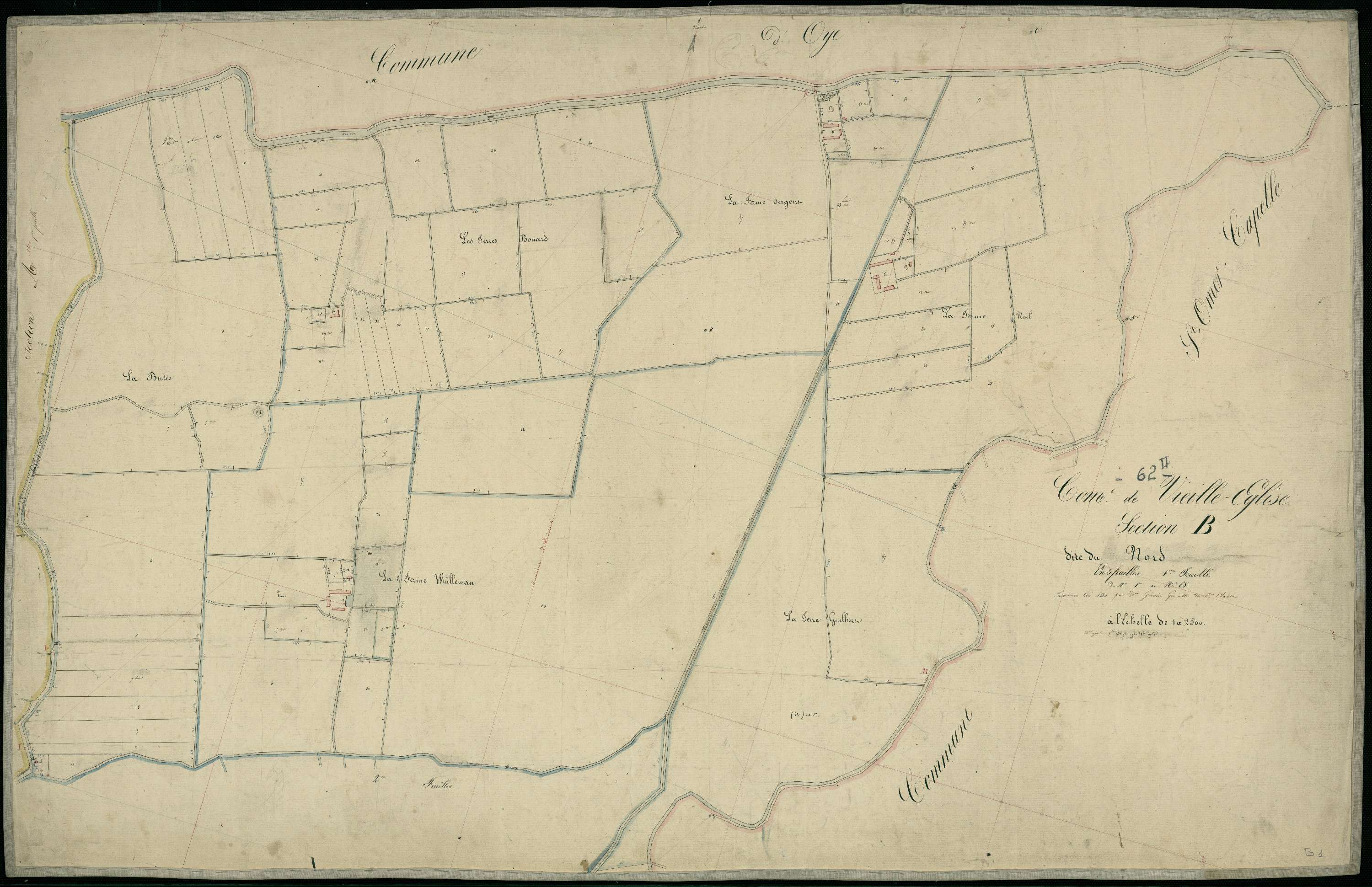 Vieille-Église - Section B, 1re feuille