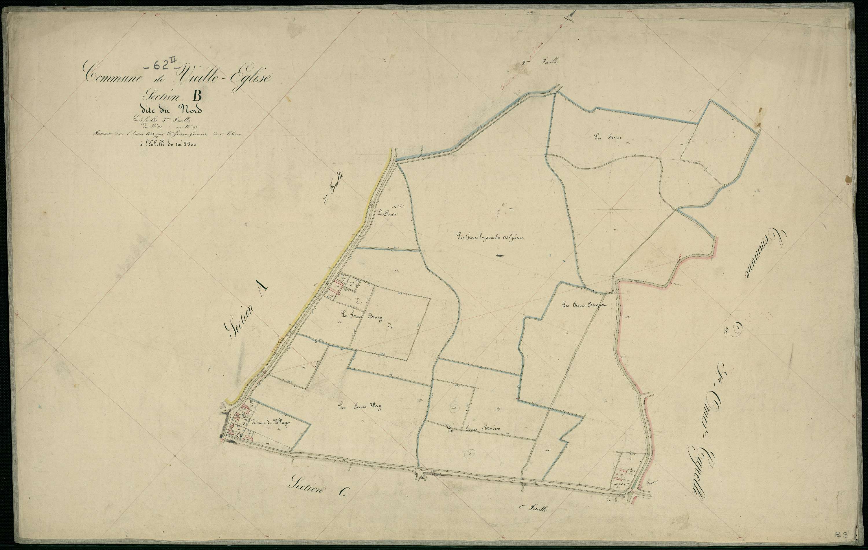 Vieille-Église - Section B, 3e feuille