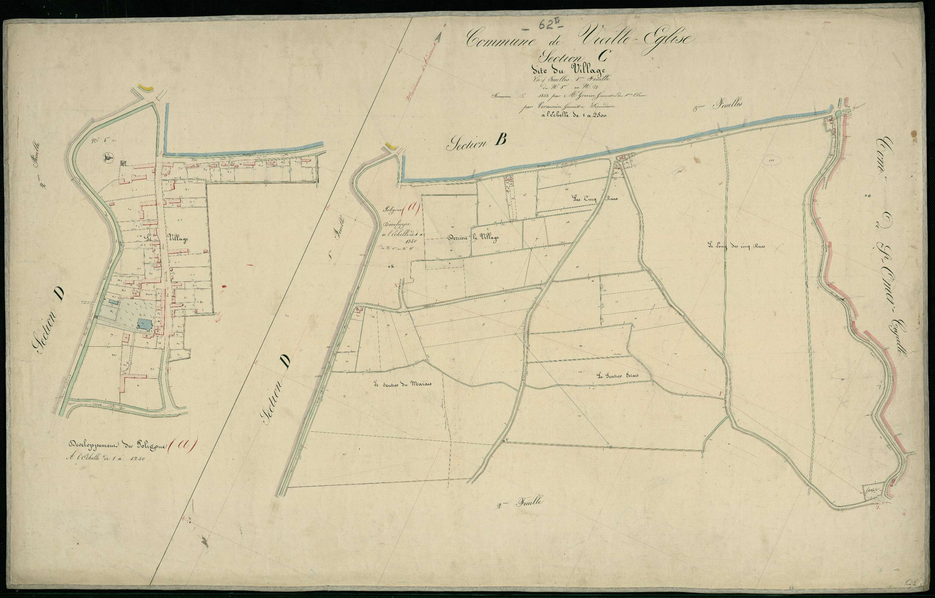 Vieille-Église - Section C, 1re feuille