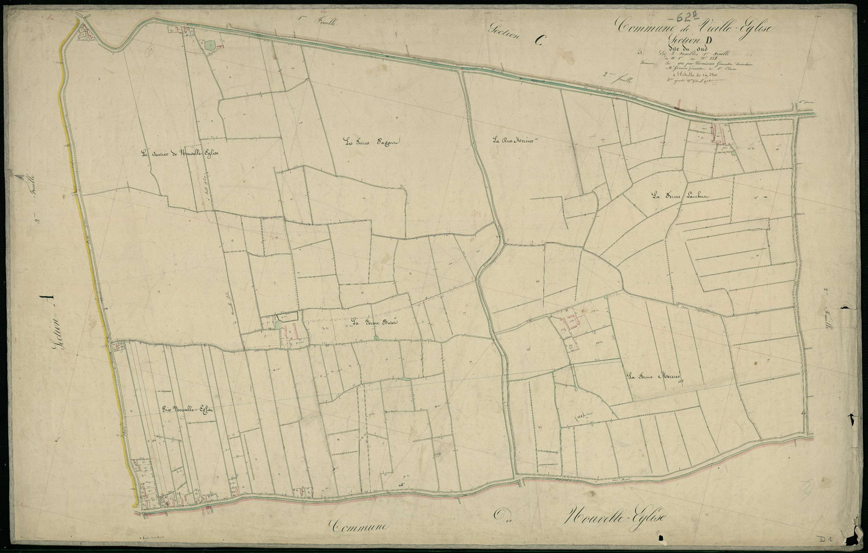 Vieille-Église - Section D, 1re feuille