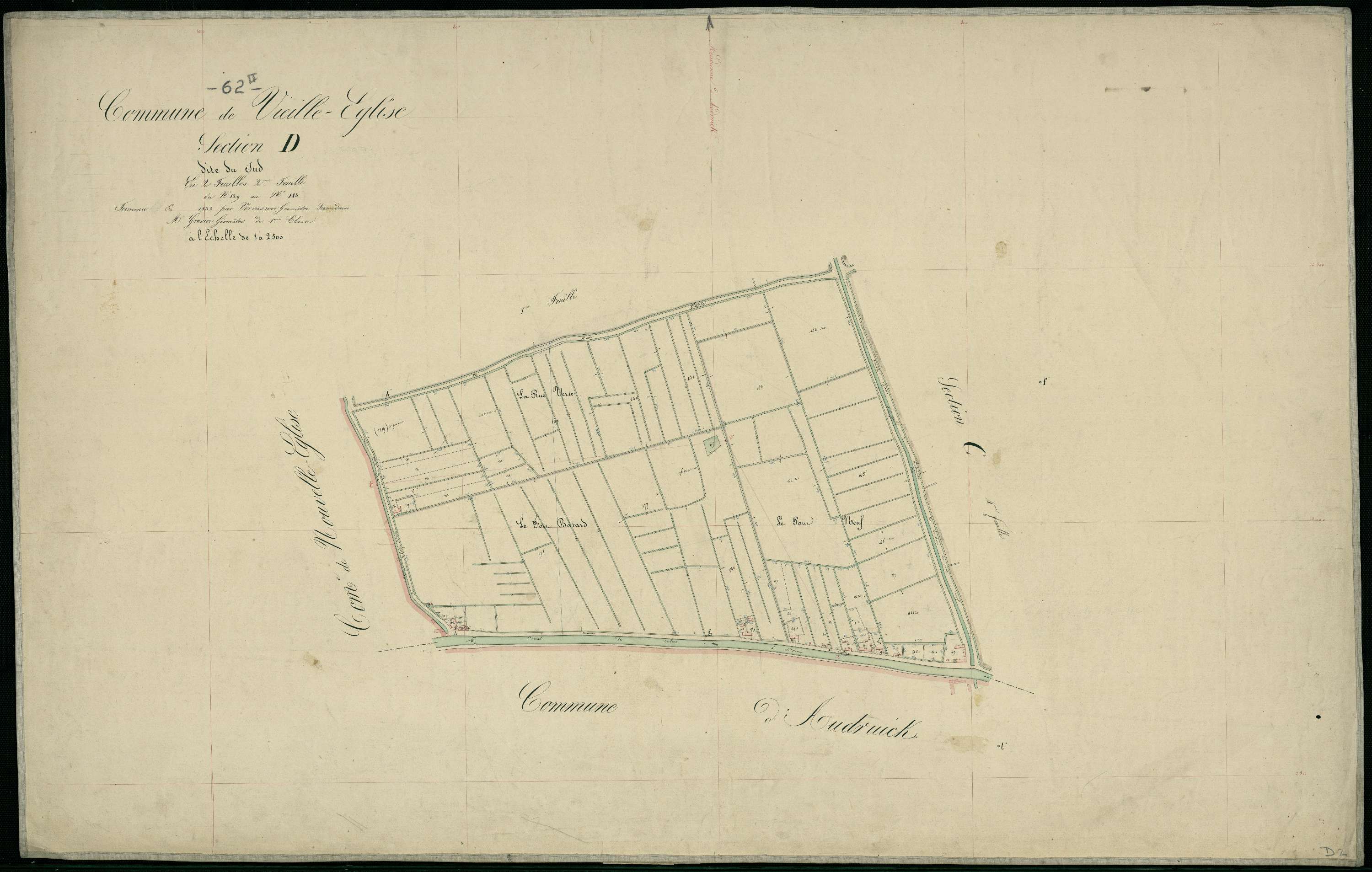 Vieille-Église - Section D, 2e feuille
