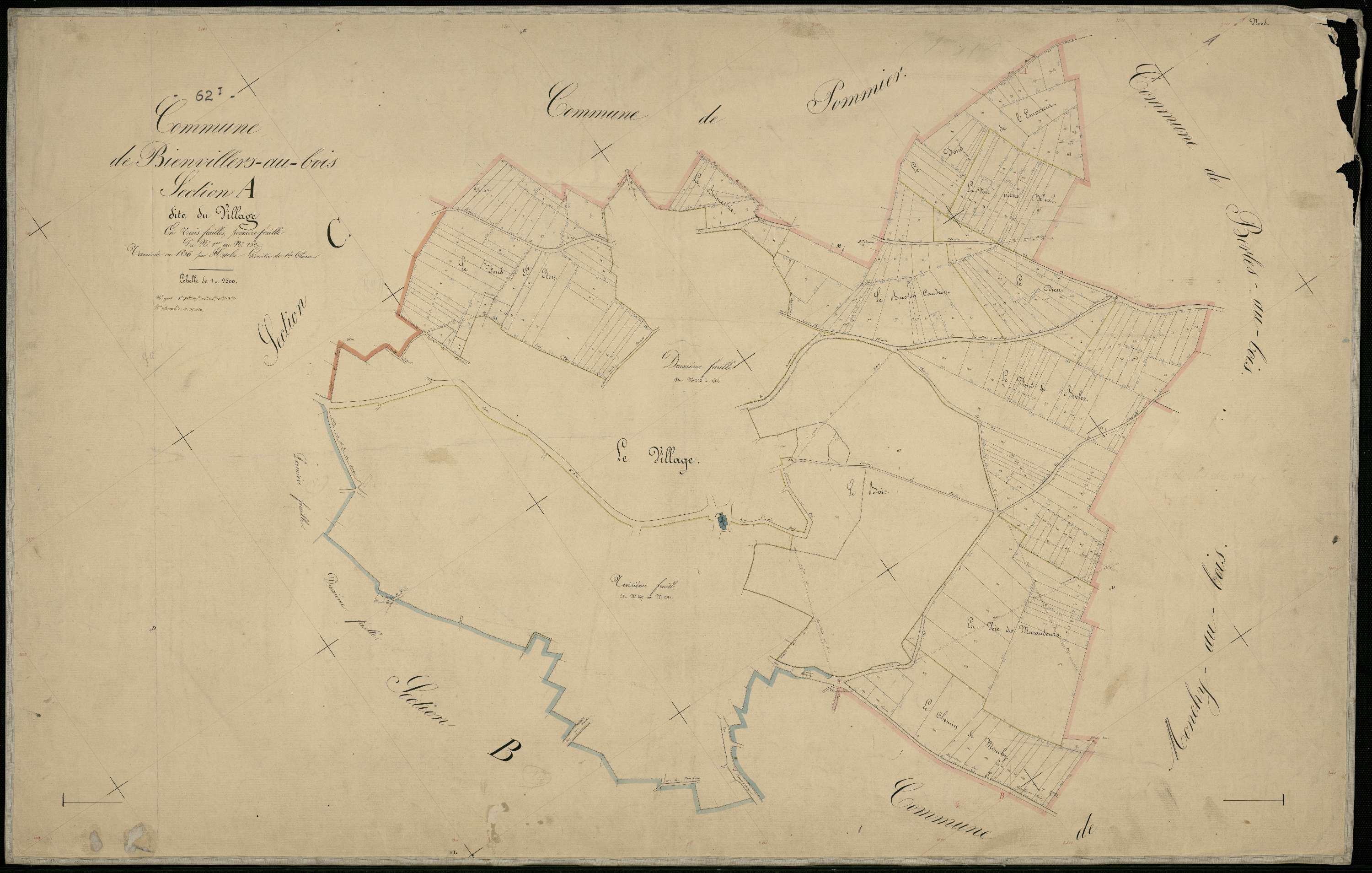 Villers-au-Bois - Section A, 1re feuille