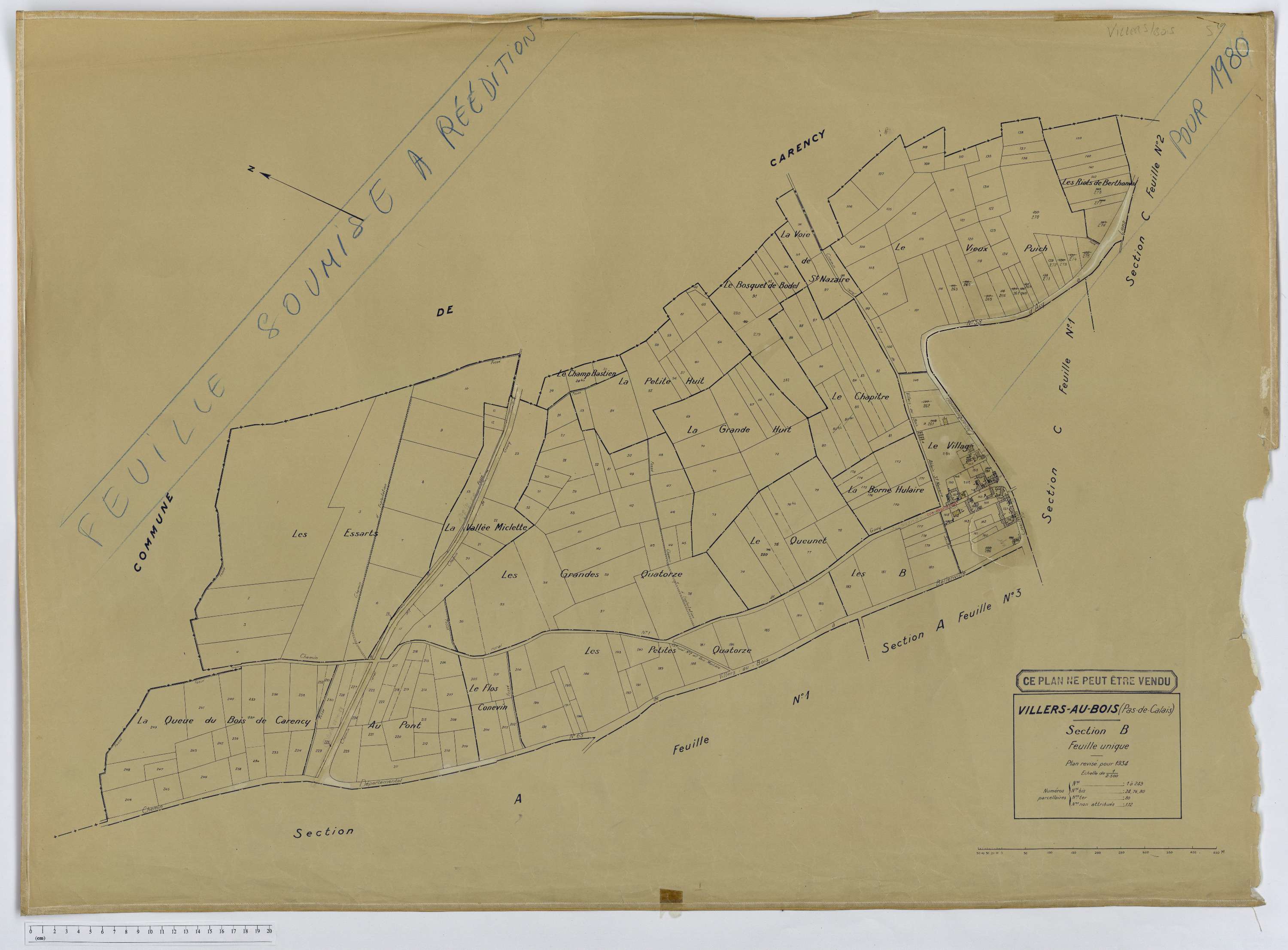 Villers-au-Bois - Section B.