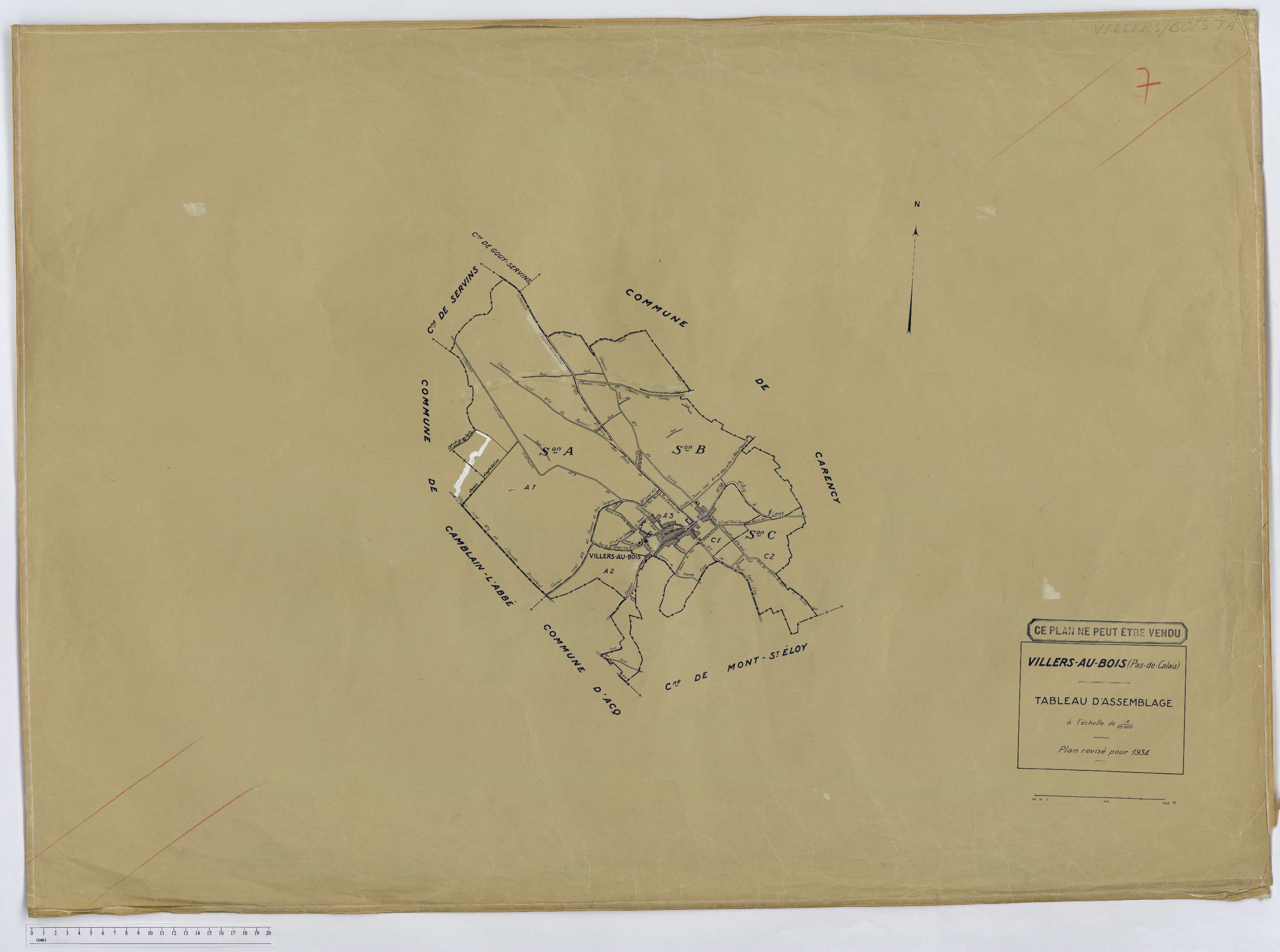 Villers-au-Bois - Tableau d'assemblage.