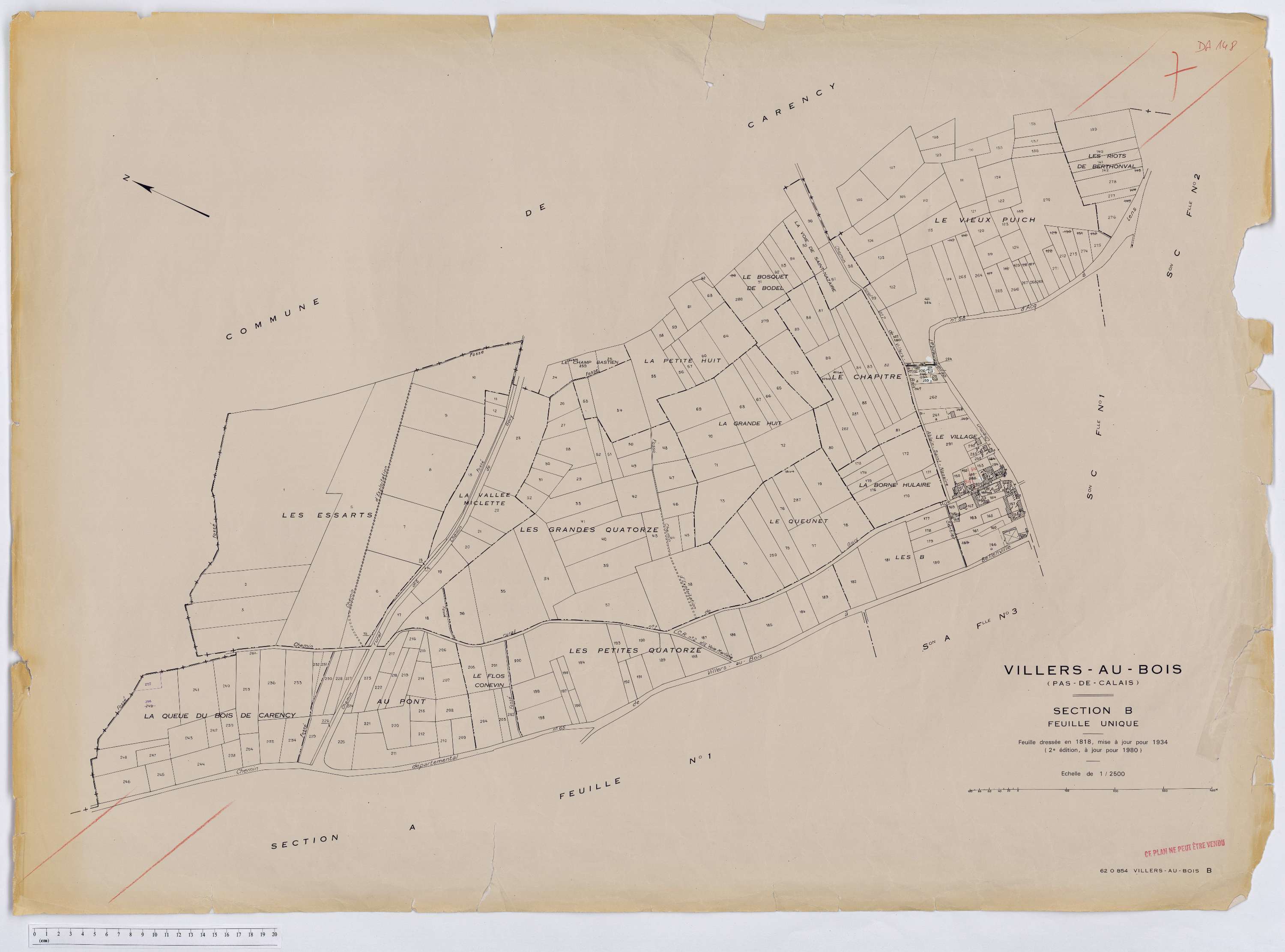 Villers-au-Bois - Section B.