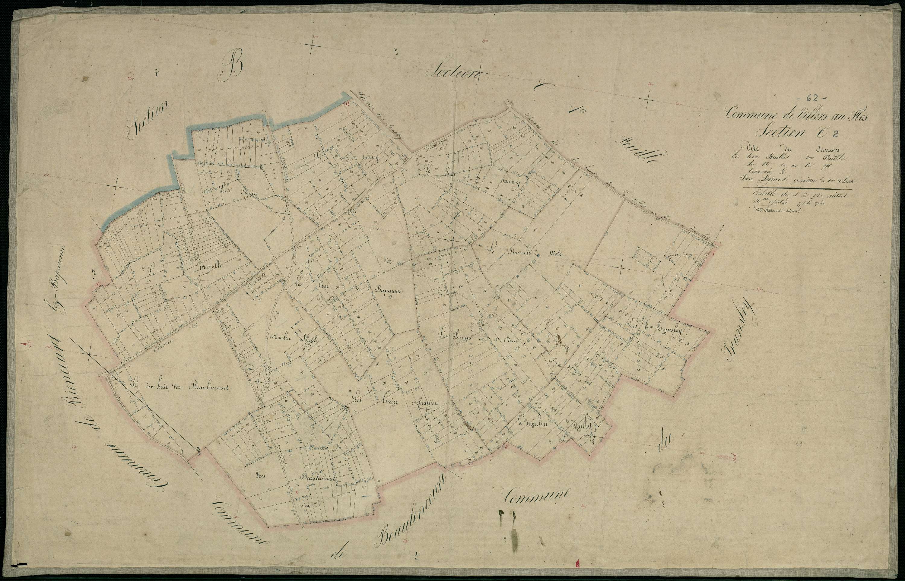 Villers-au-Flos - Section C, 2e feuille