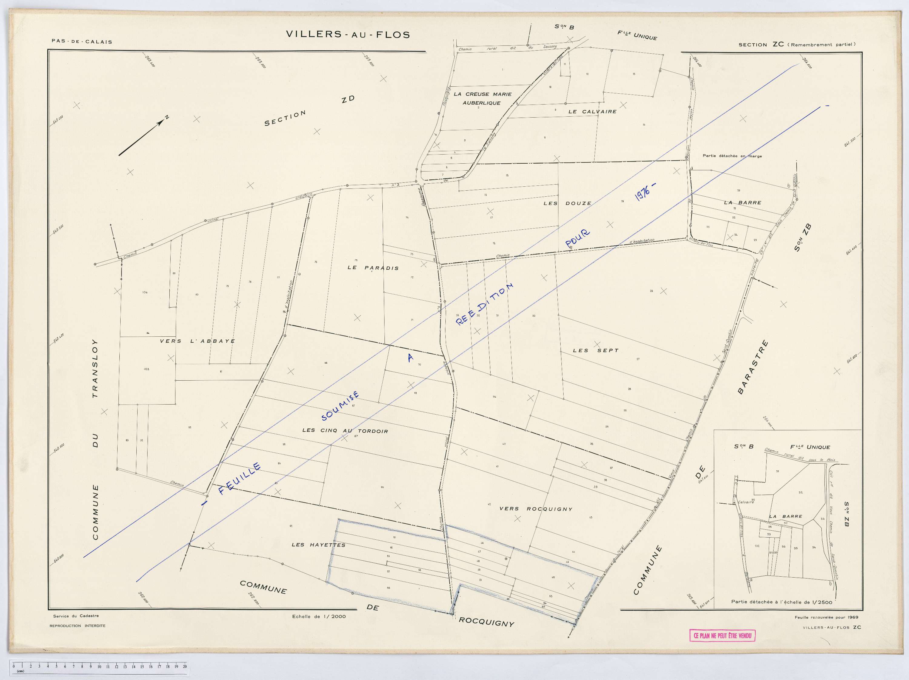 Villers-au-Flos - Section ZC.