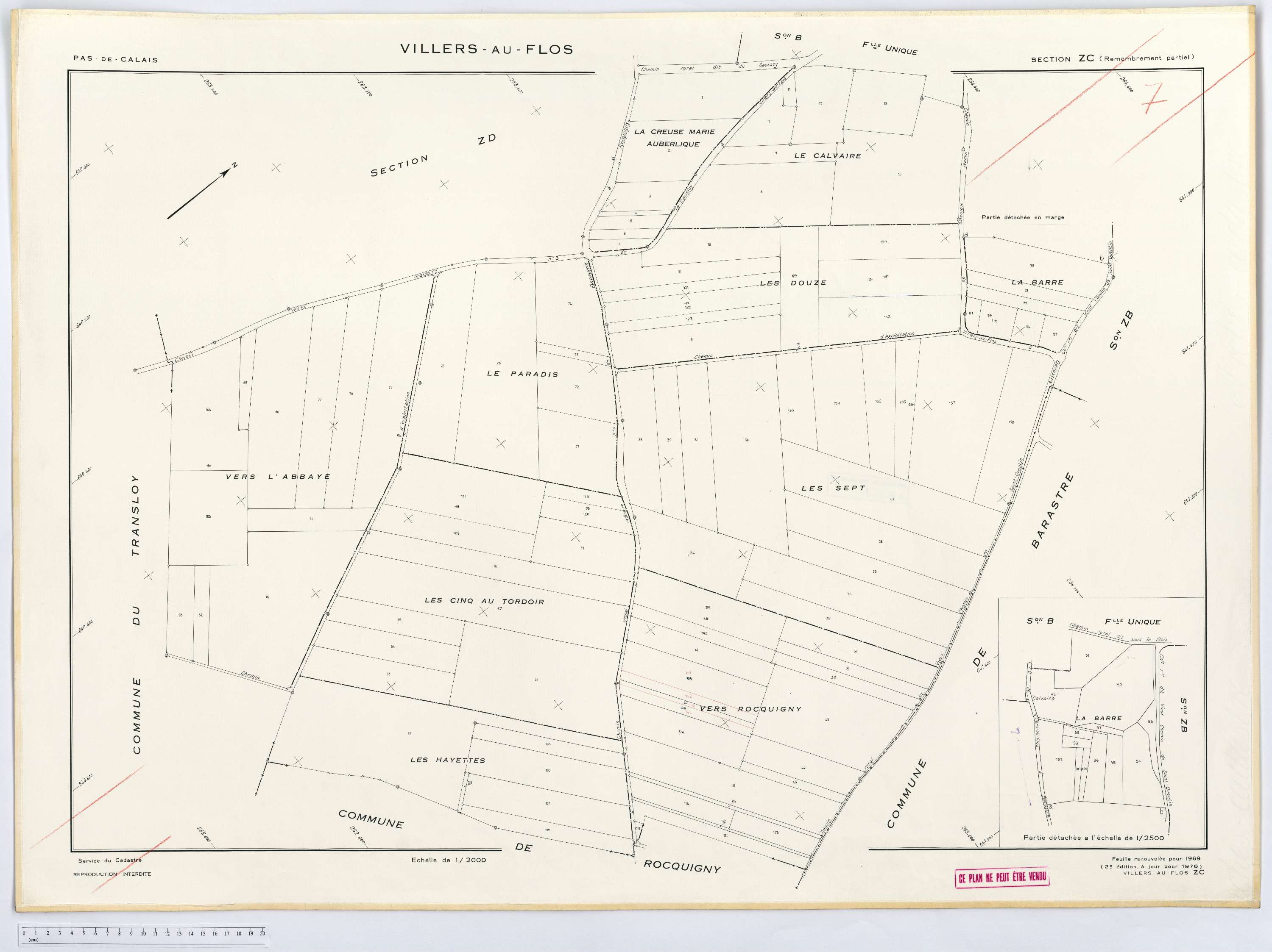 Villers-au-Flos - Section ZC.