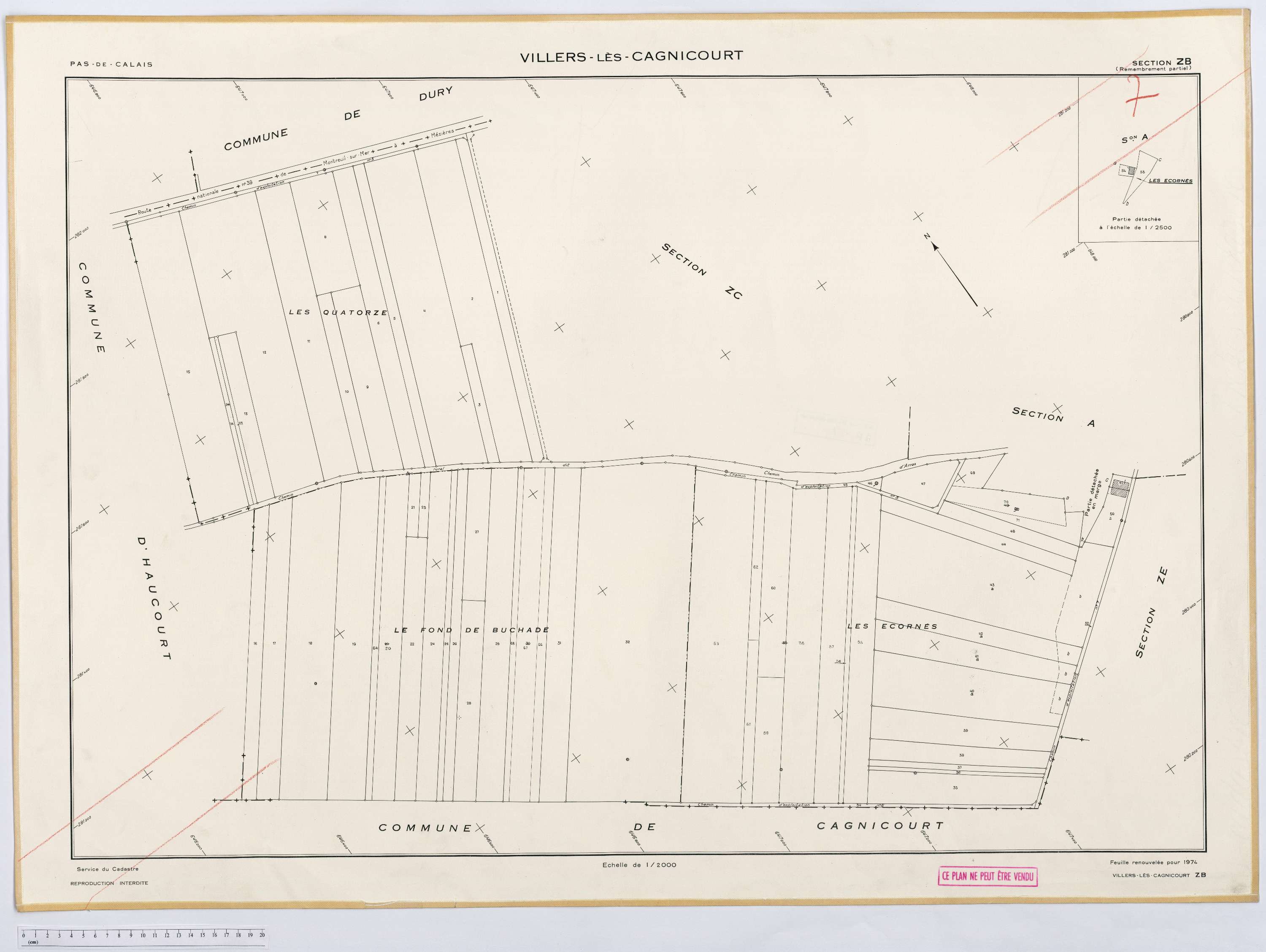 Villers-lès-Cagnicourt - Section ZB.