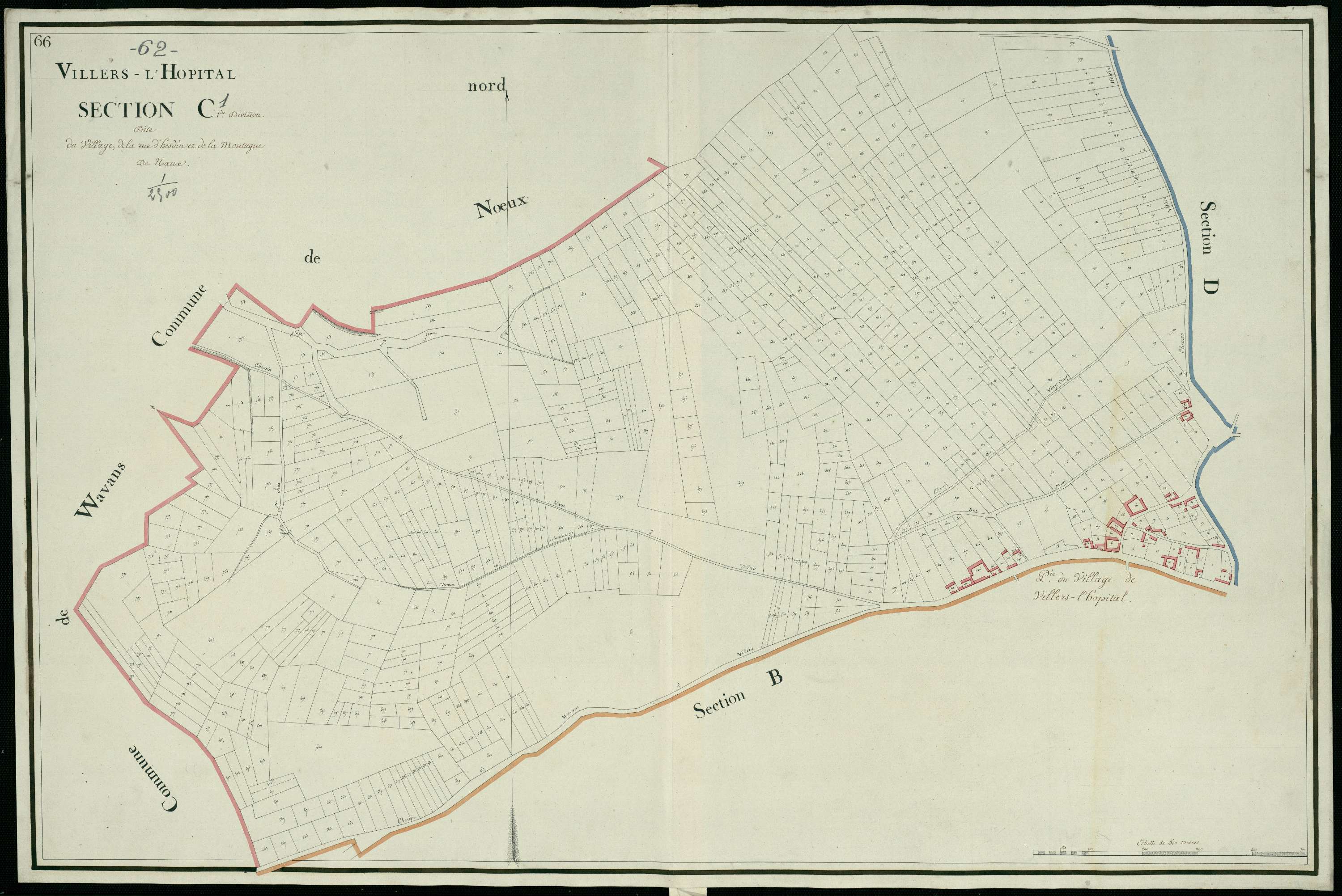 Villers-l'Hôpital - Section C, 1re feuille