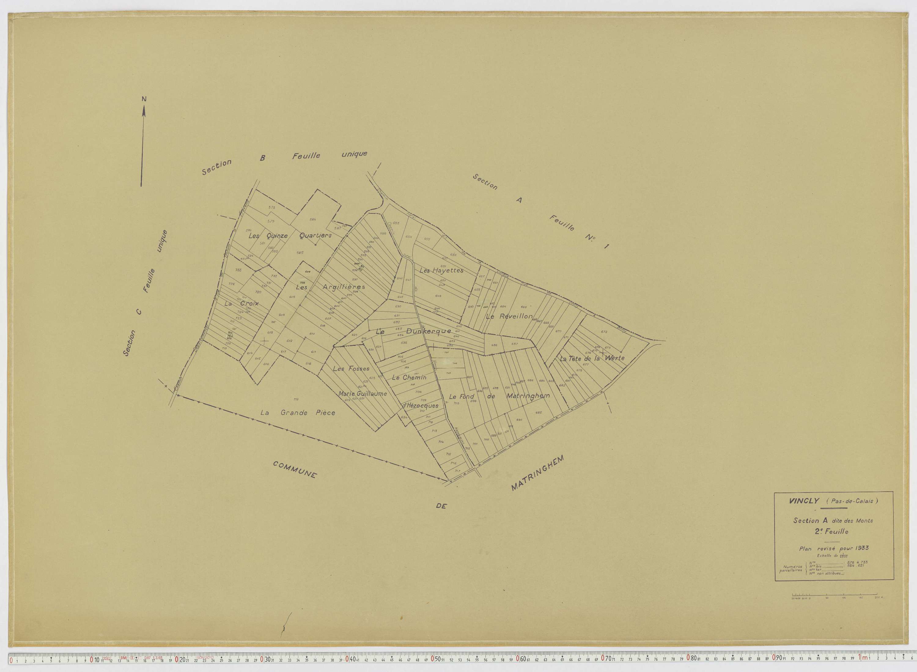 Vincly - Section A, feuille 2.