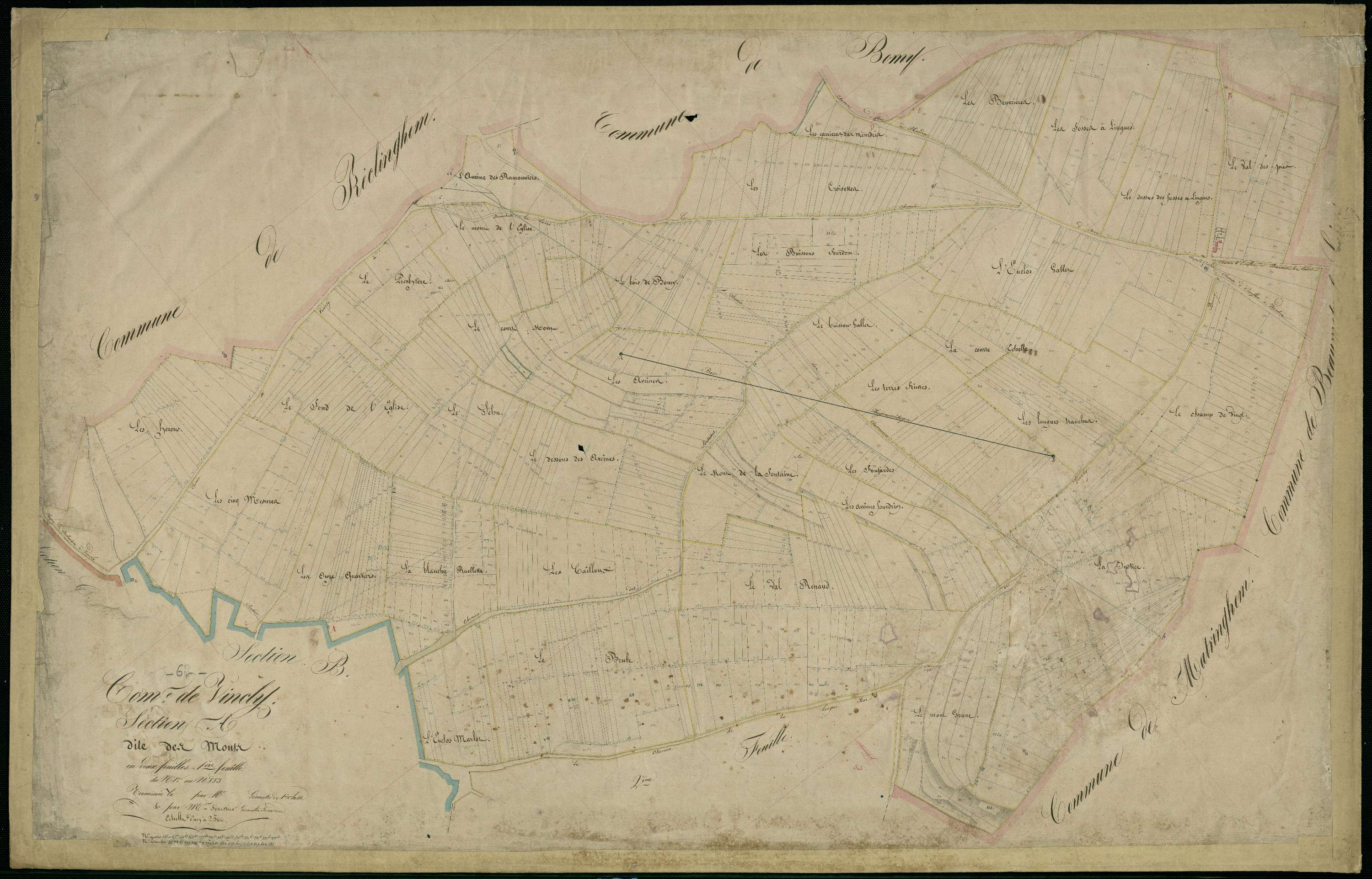 Vincly - Section A, 1re feuille