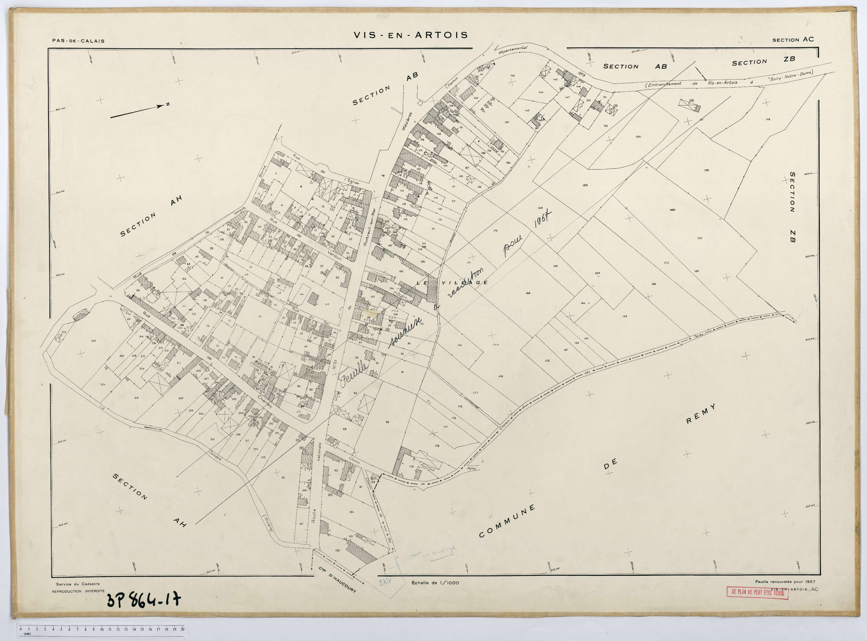 Vis-en-Artois - Section AC.