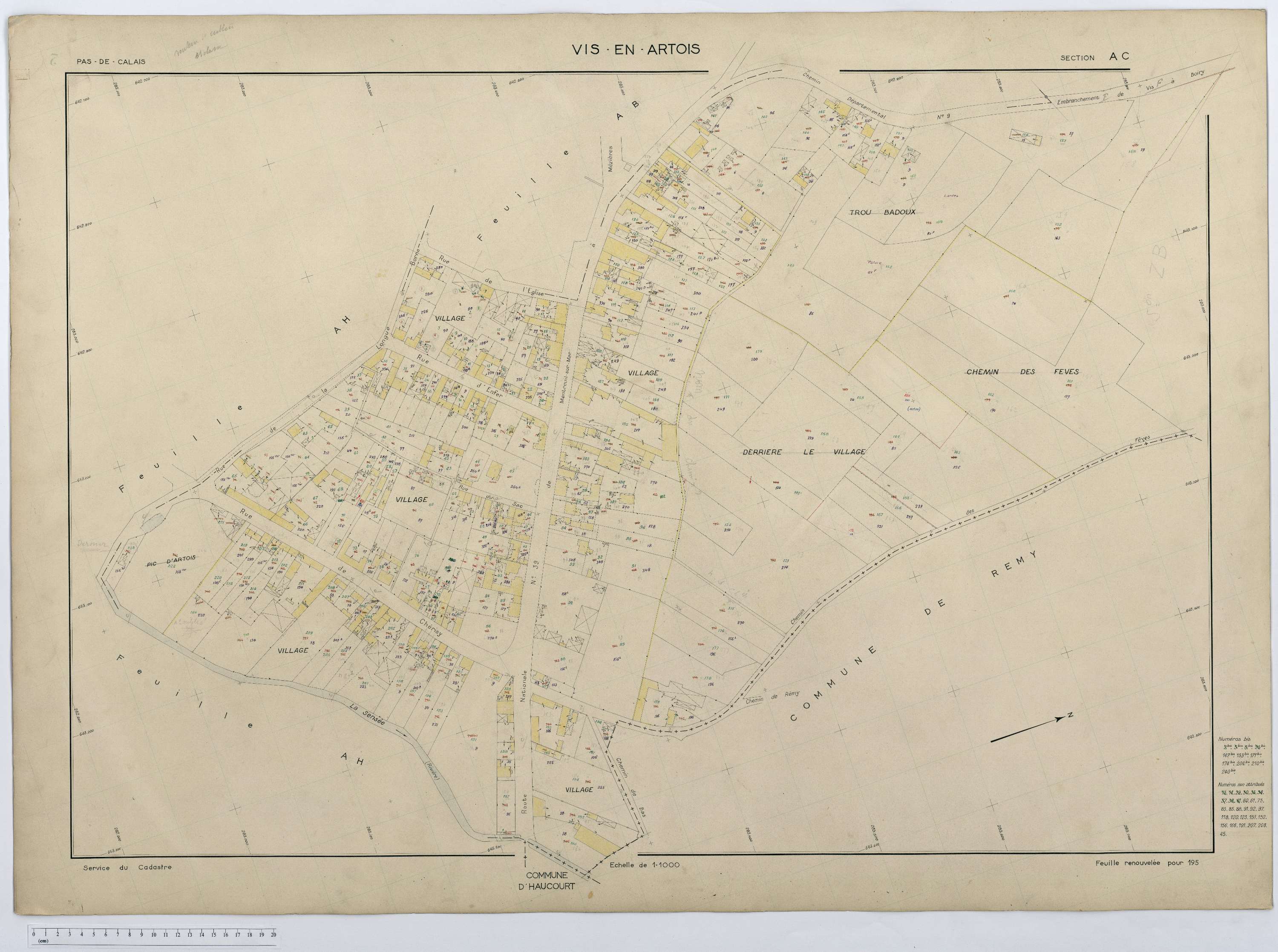 Vis-en-Artois - Section AC.