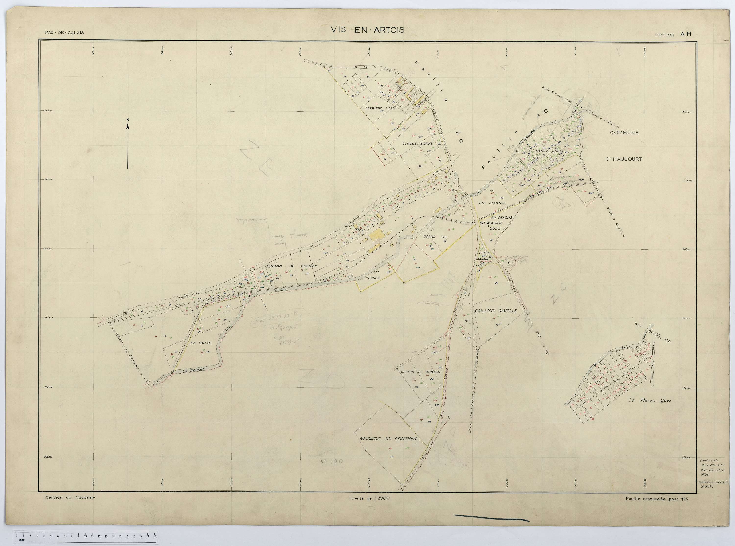 Vis-en-Artois - Section AH.