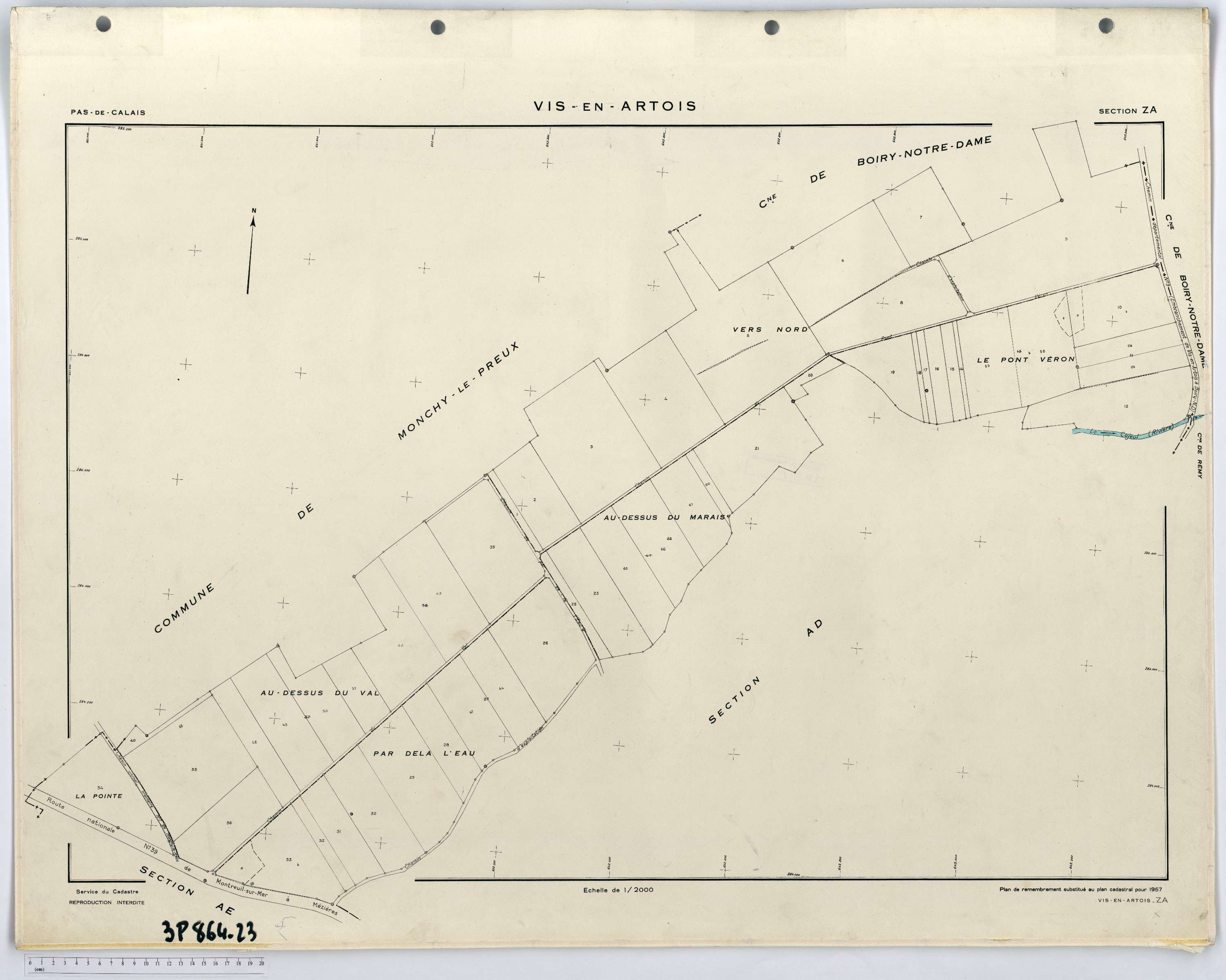 Vis-en-Artois - Section ZA.