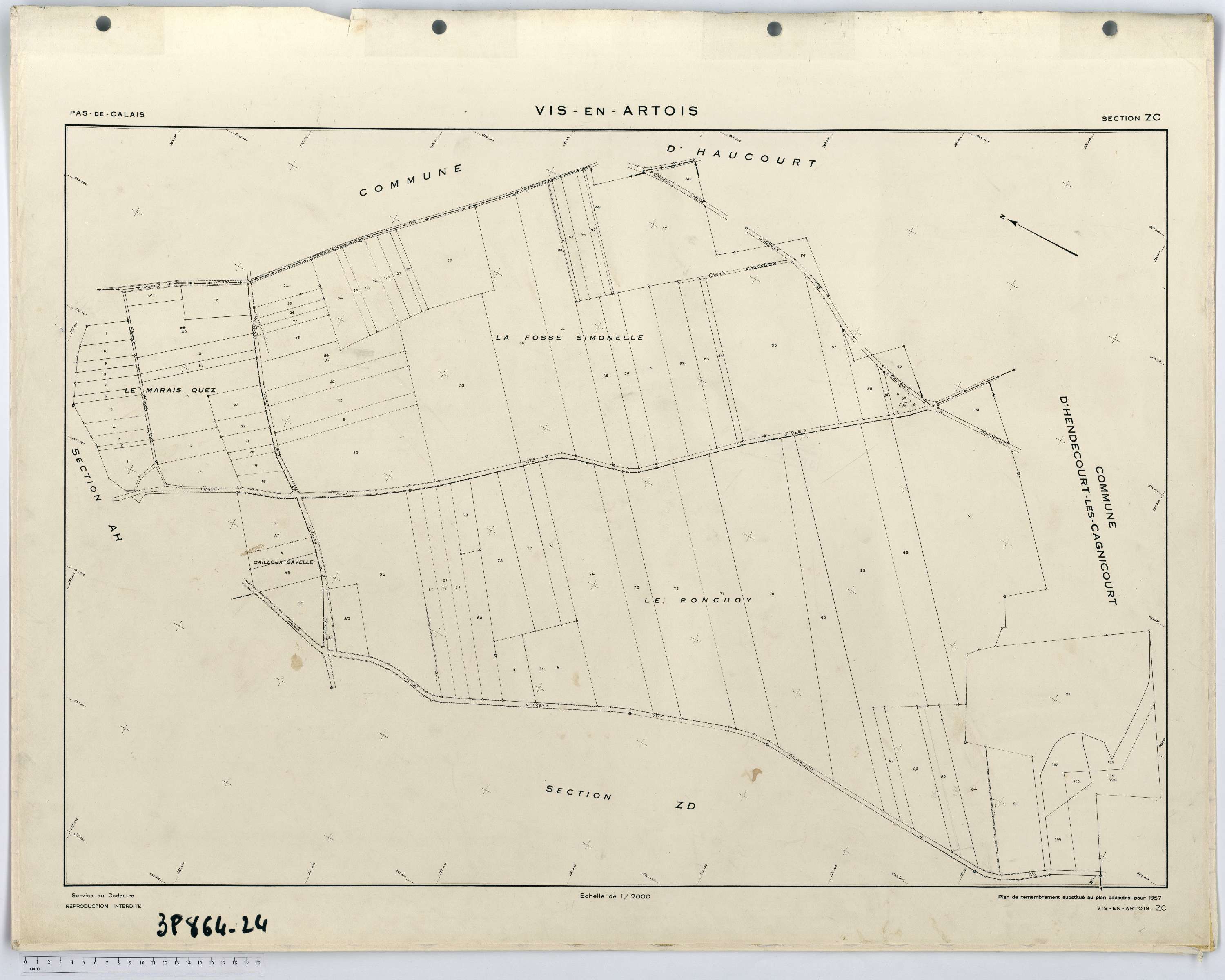 Vis-en-Artois - Section ZC.