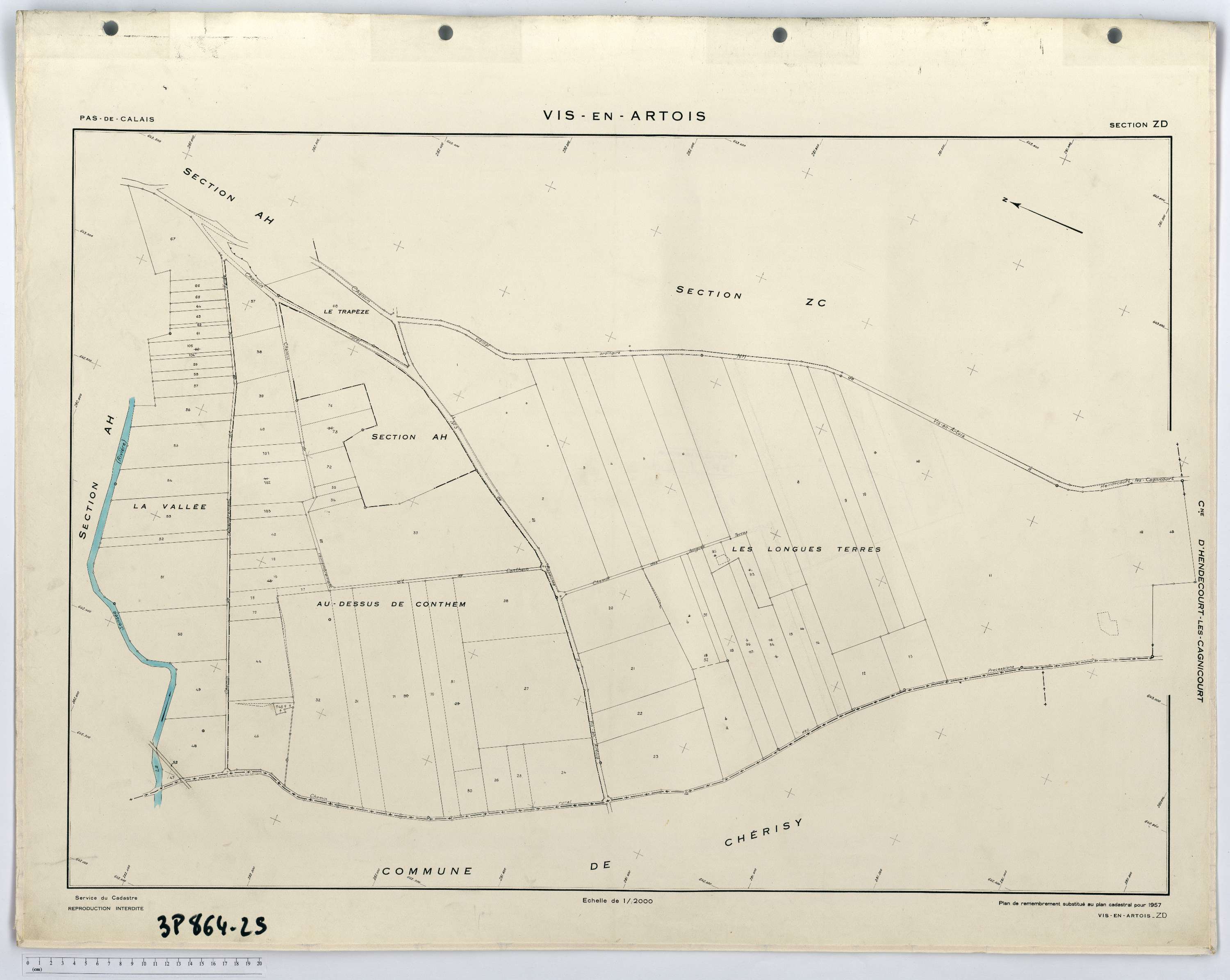 Vis-en-Artois - Section ZD.