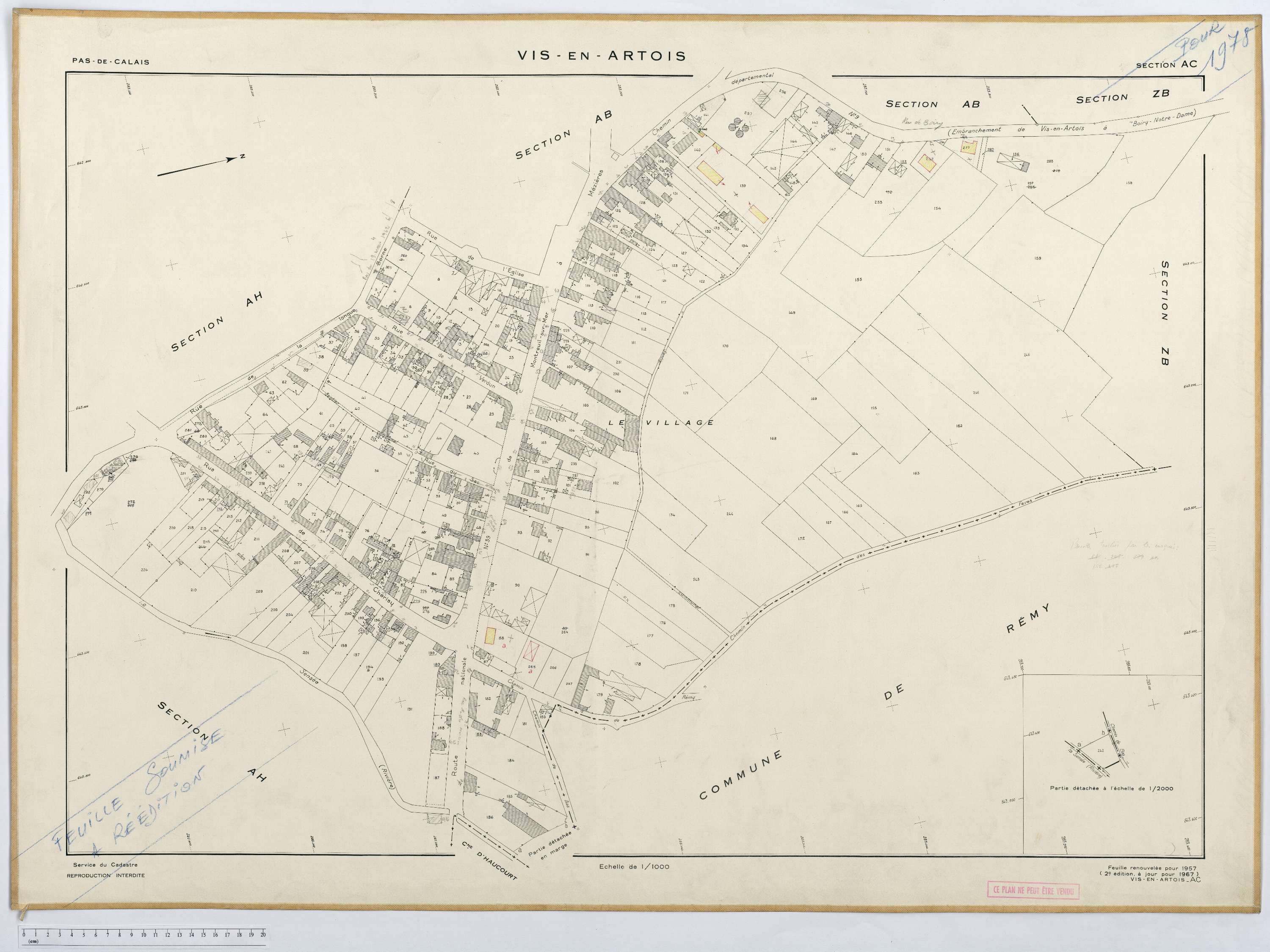 Vis-en-Artois - Section AC.