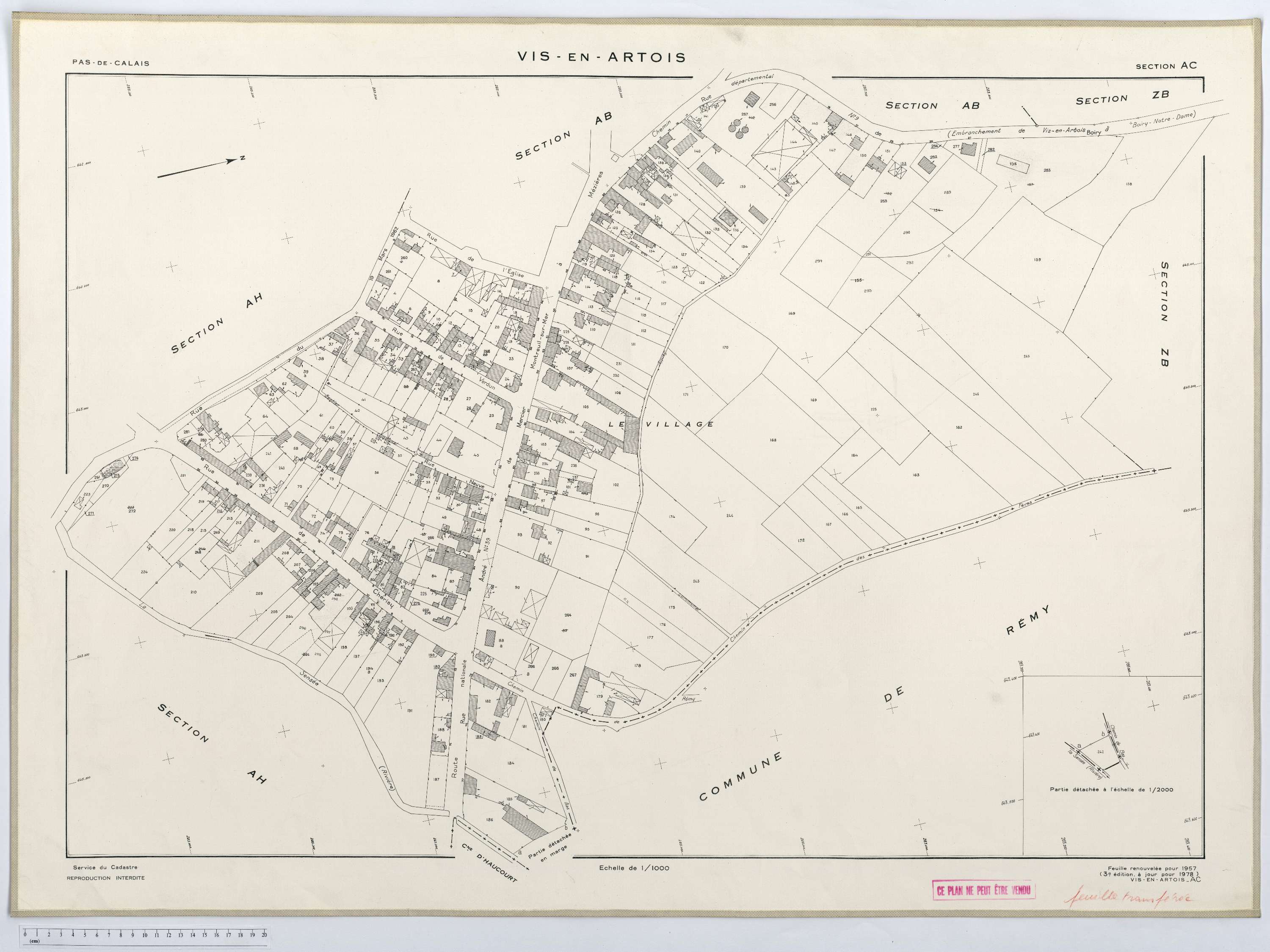 Vis-en-Artois - Section AC.
