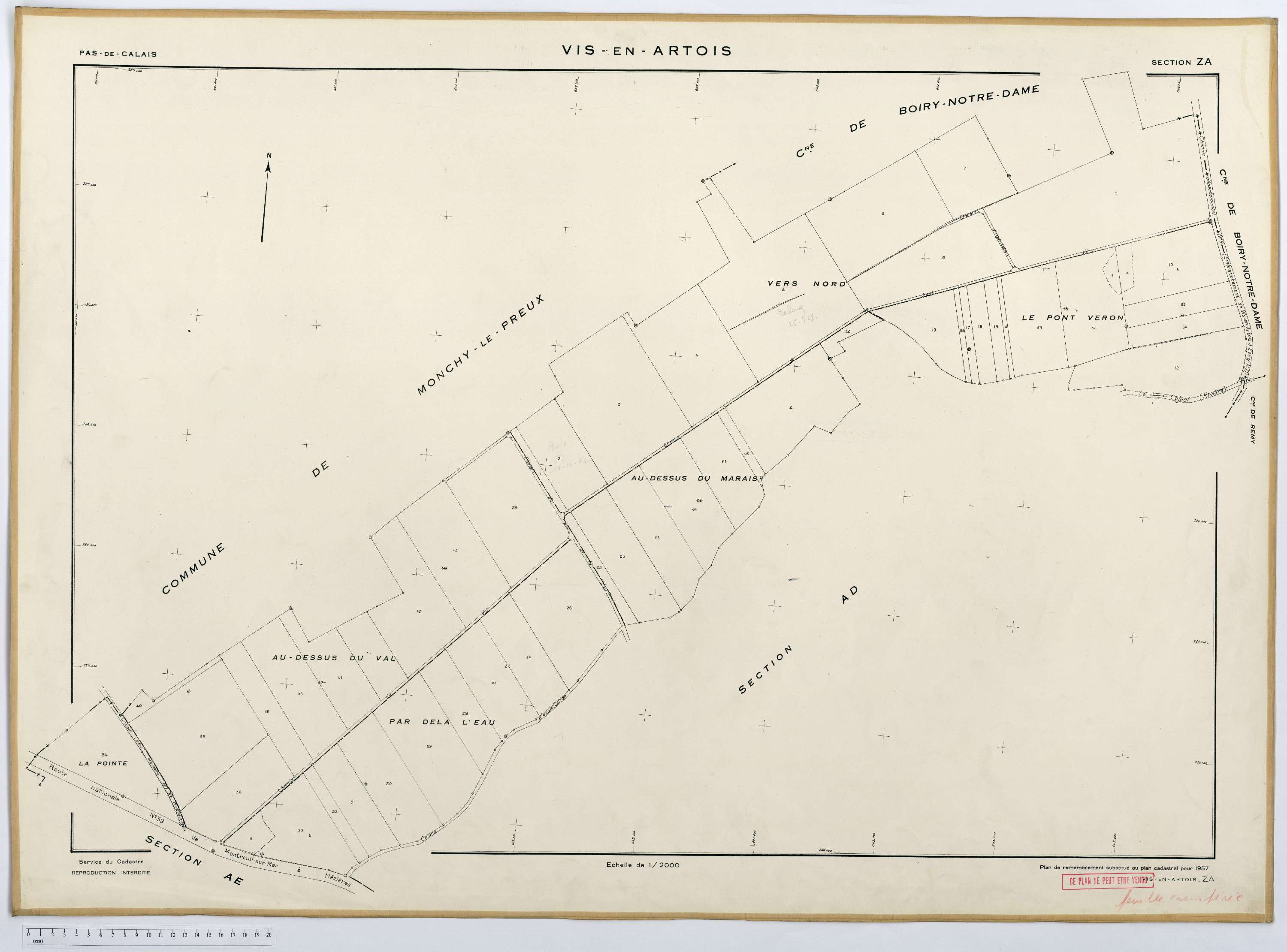 Vis-en-Artois - Section ZA.