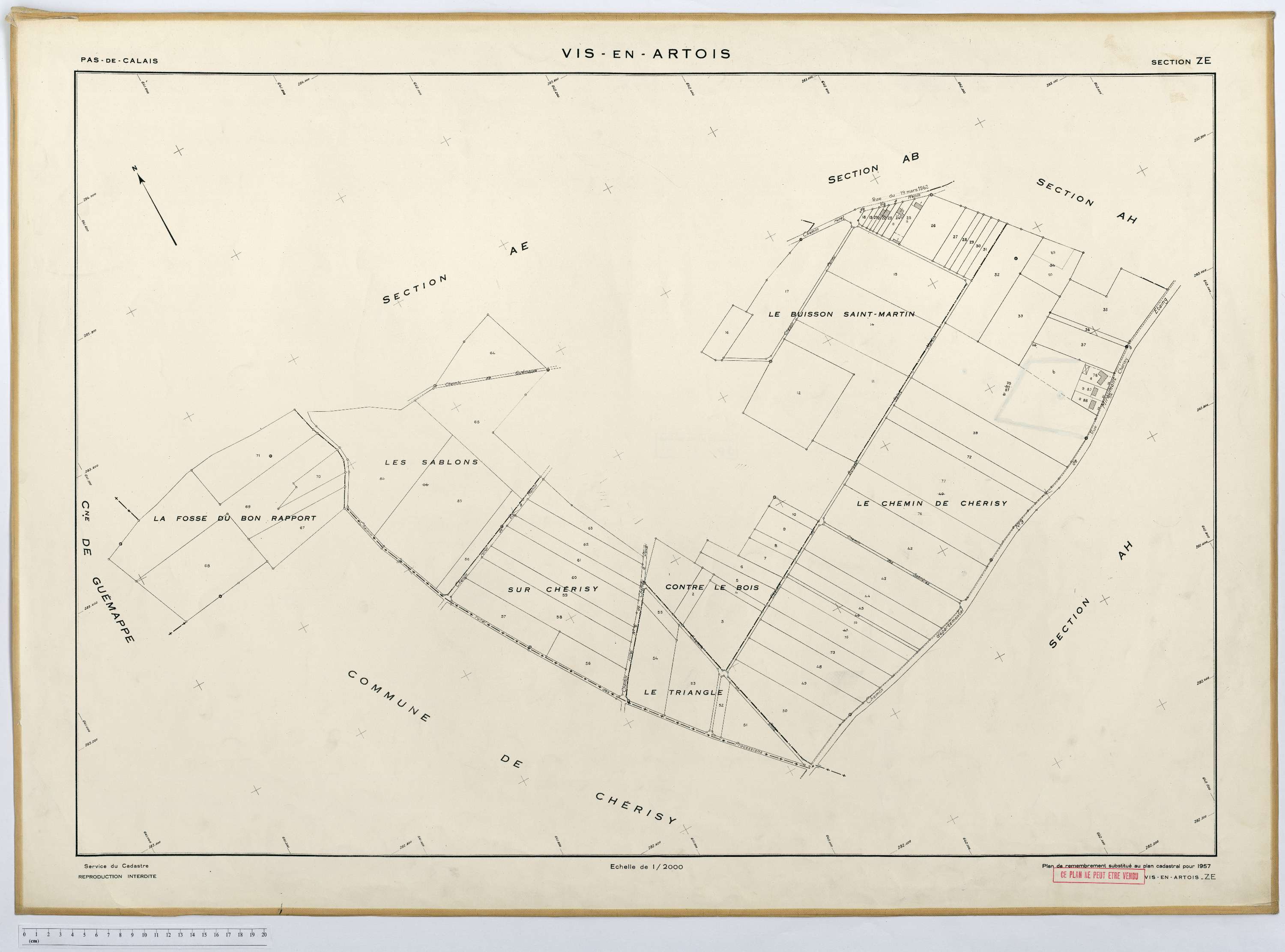 Vis-en-Artois - Section ZE.