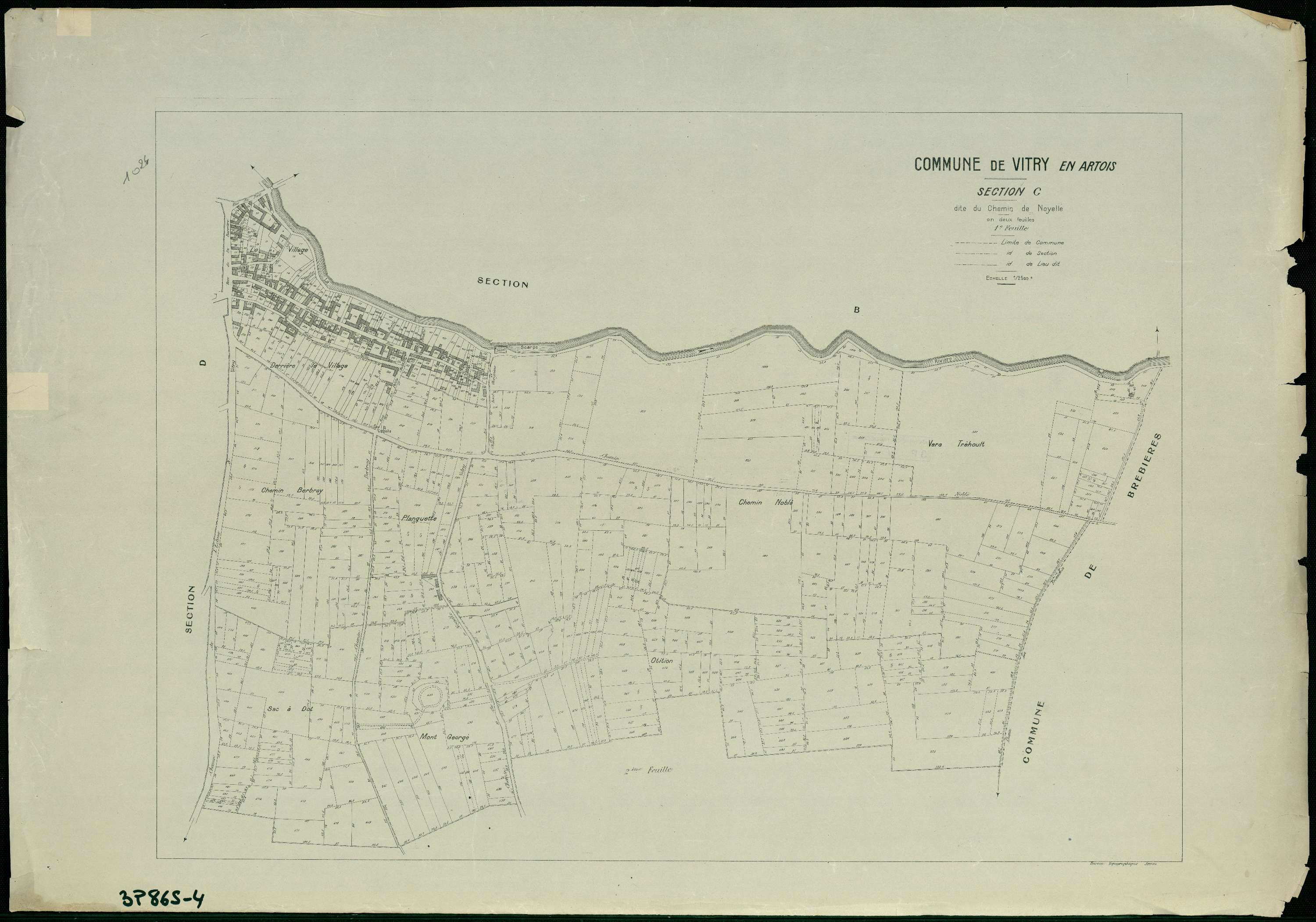 Vitry-en-Artois - Section C, 1re feuille