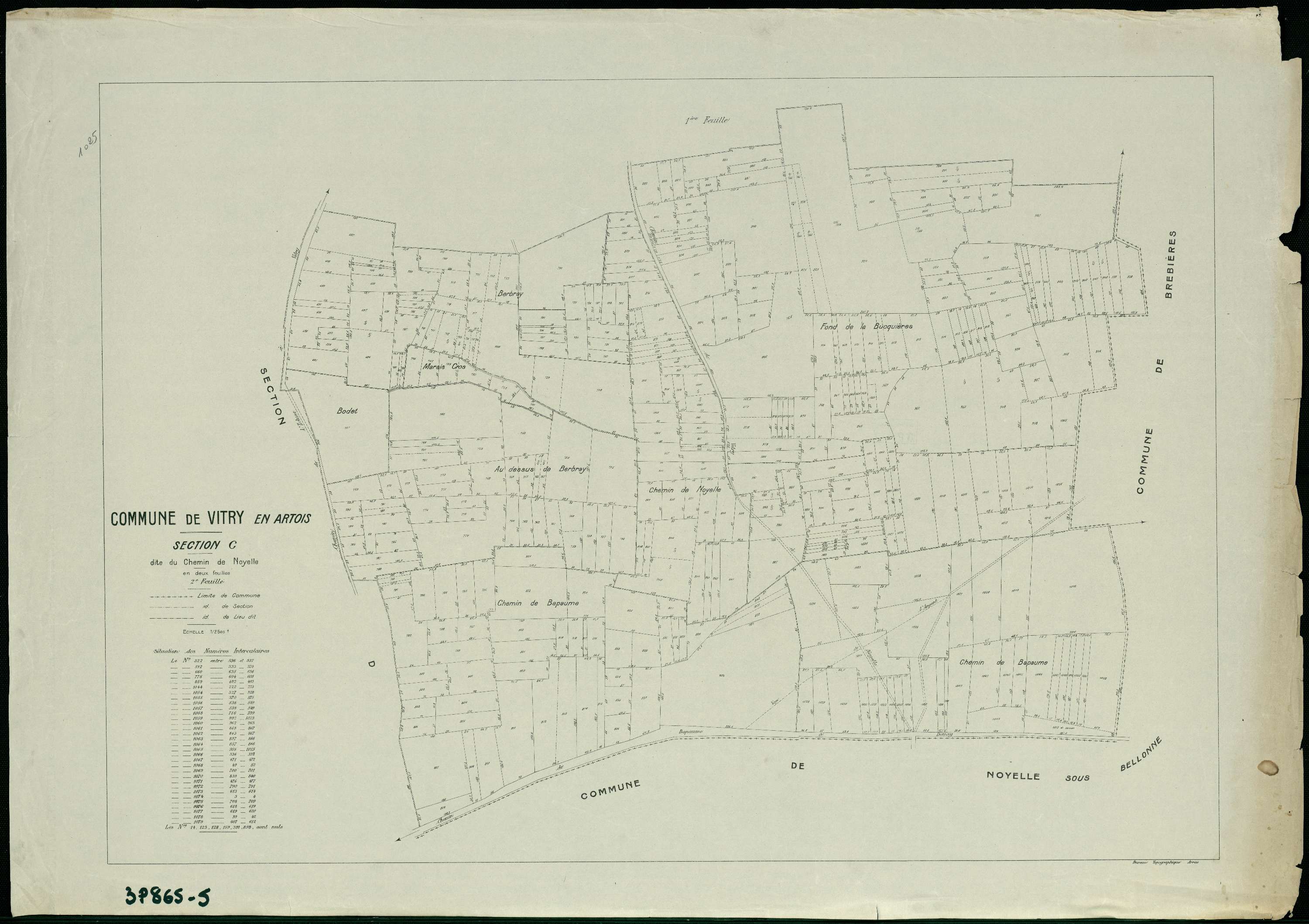 Vitry-en-Artois - Section C, 2e feuille