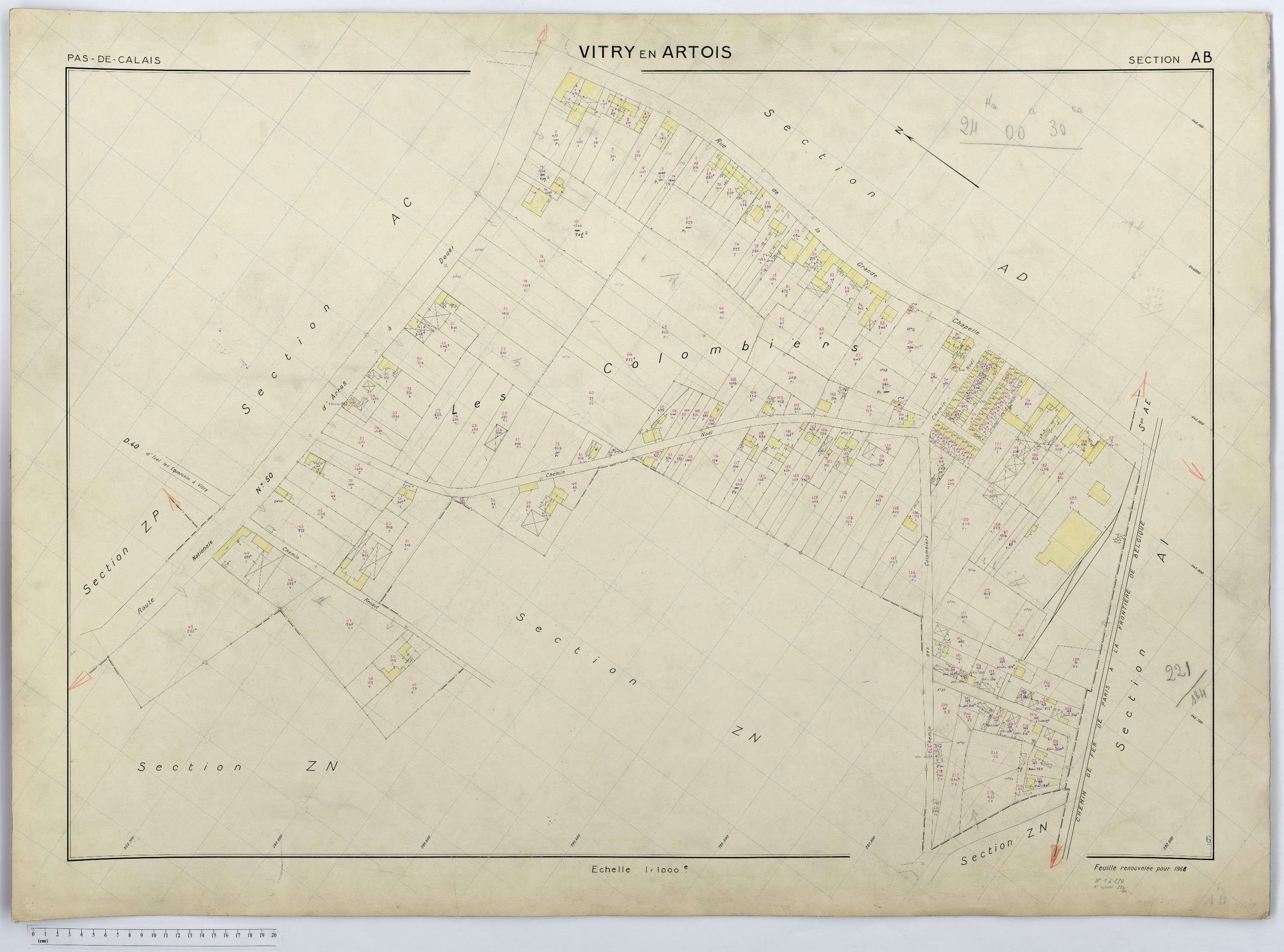 Vitry-en-Artois - Section AB.