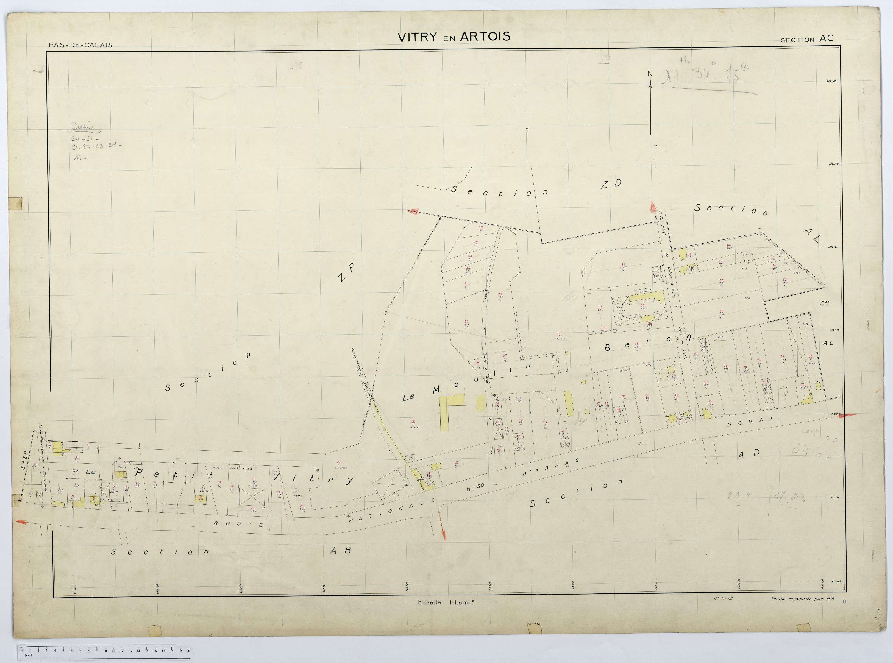 Vitry-en-Artois - Section AC.