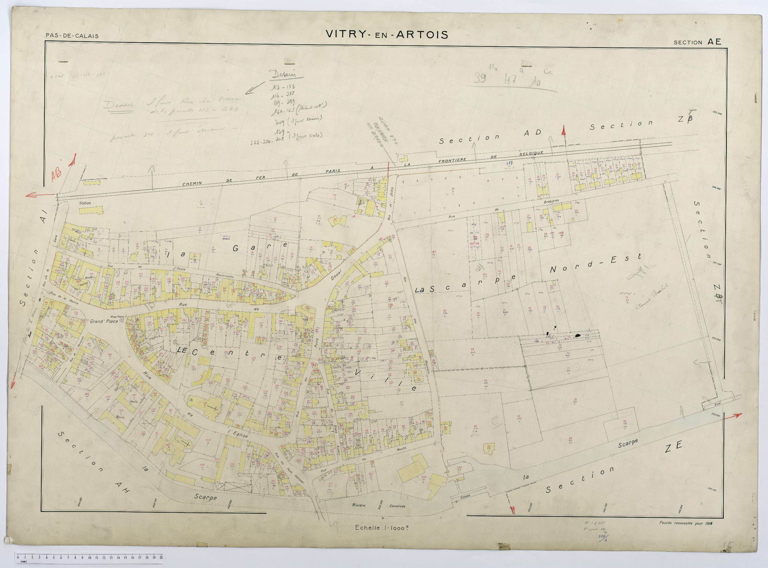 Vitry-en-Artois - Section AE.
