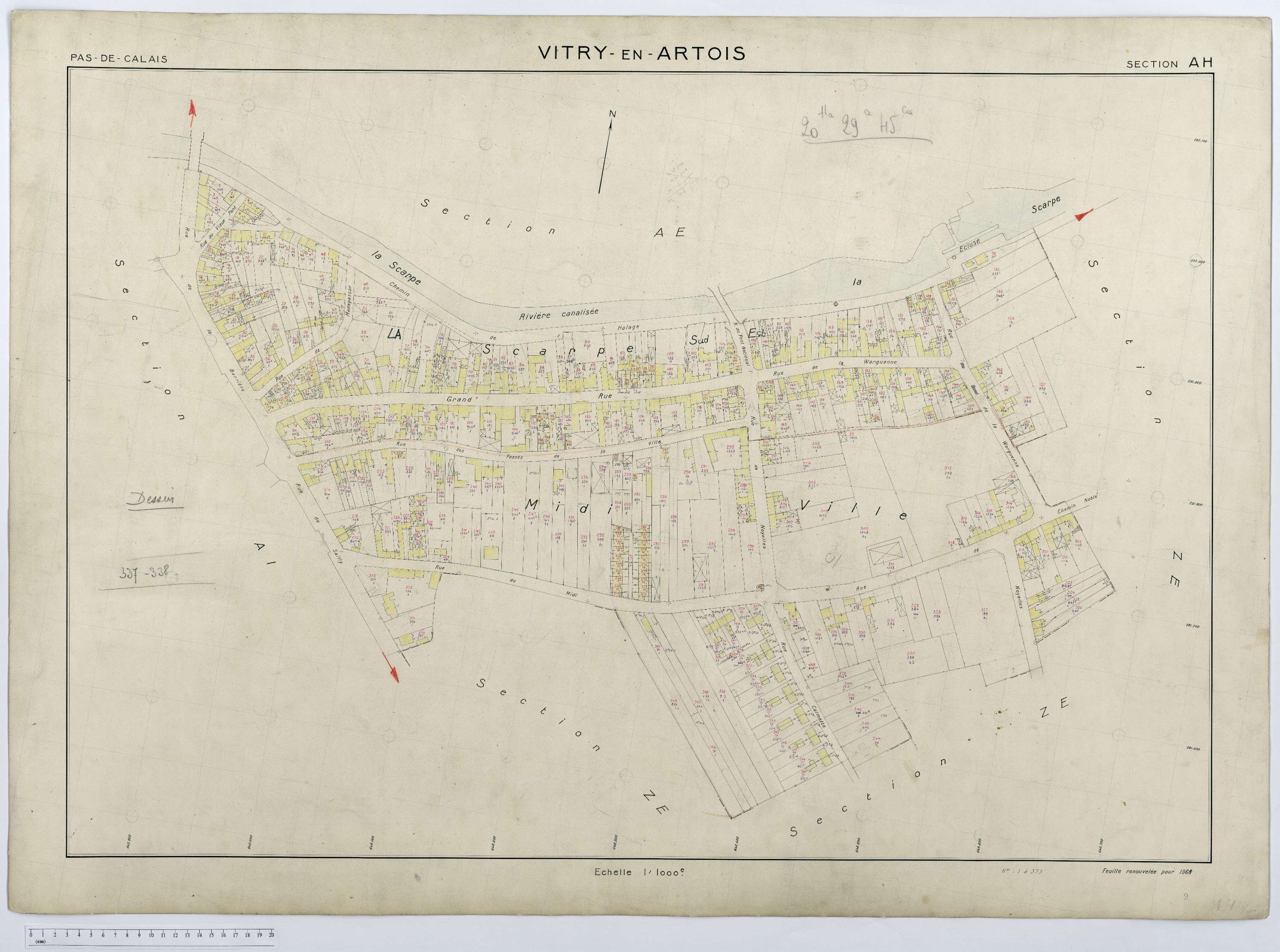 Vitry-en-Artois - Section AH.