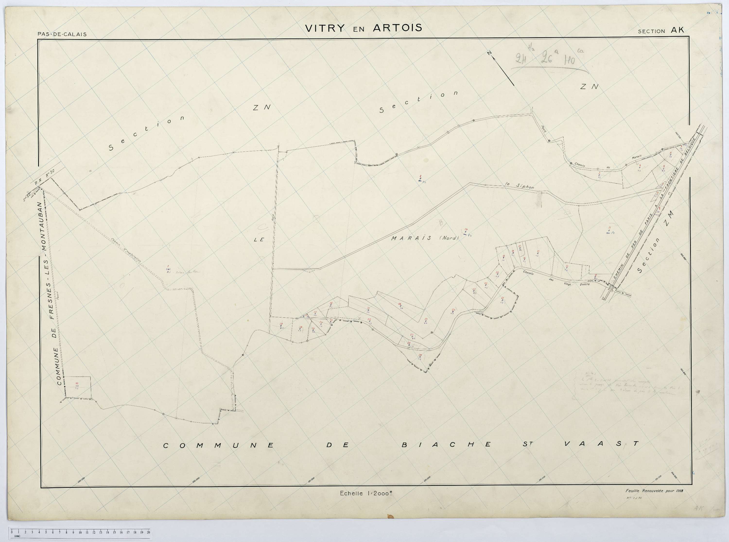 Vitry-en-Artois - Section AK.