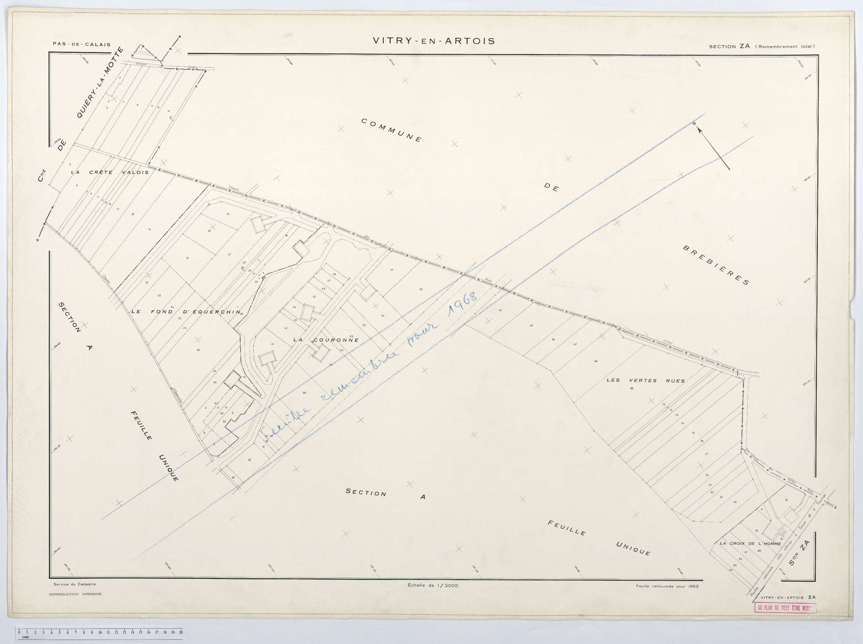 Vitry-en-Artois - Section ZA.