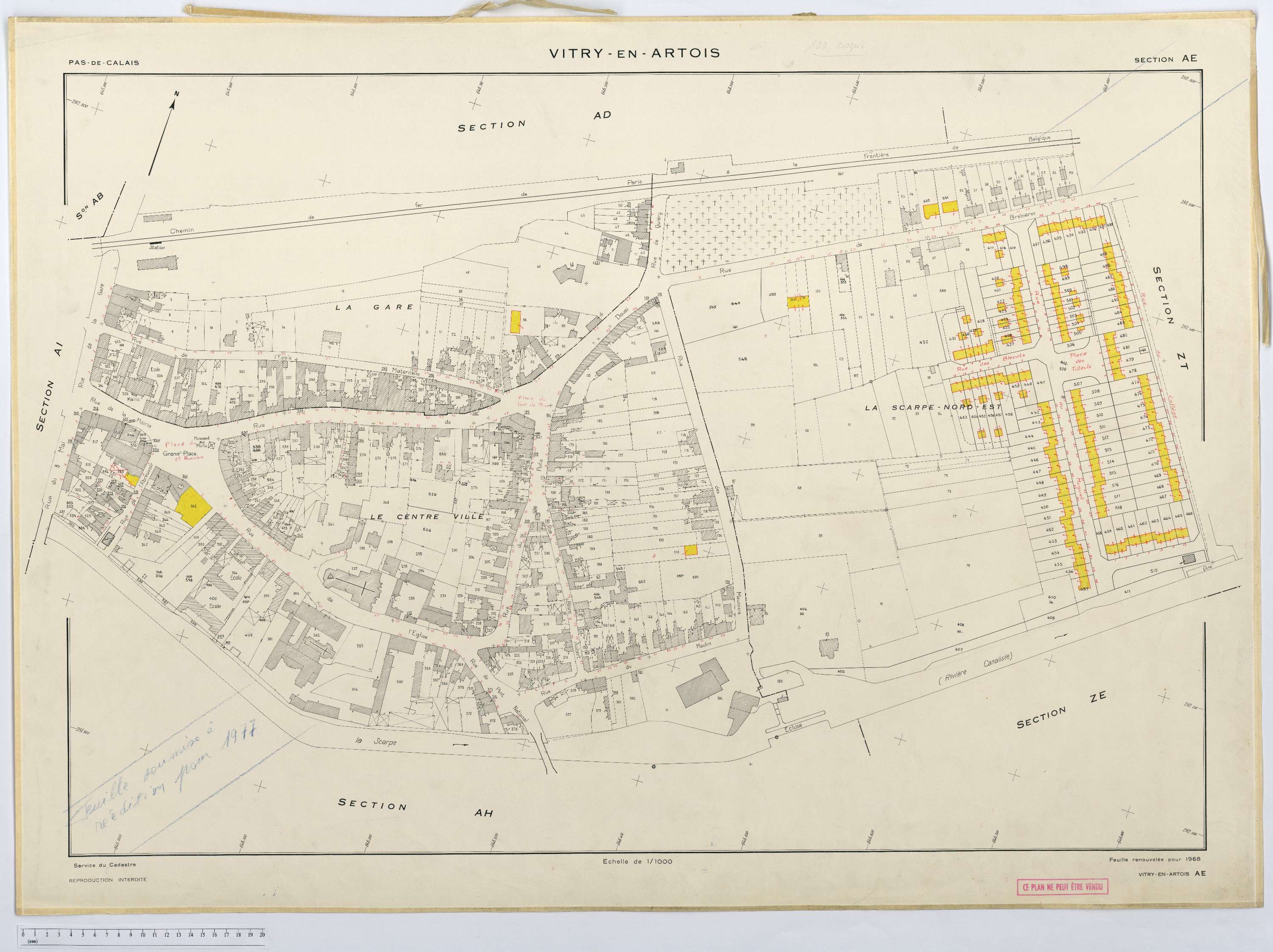 Vitry-en-Artois - Section AE.