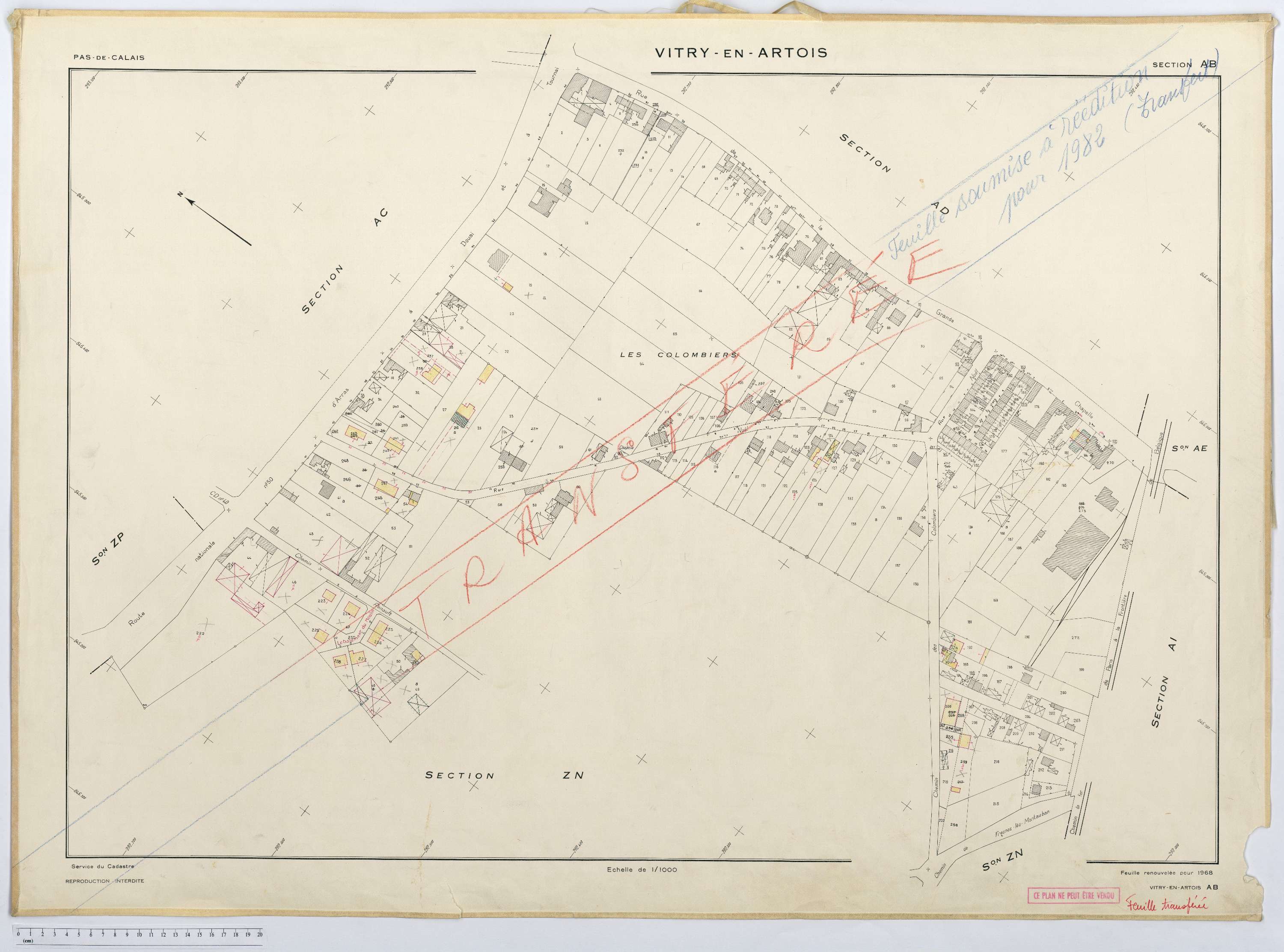 Vitry-en-Artois - Section AB.